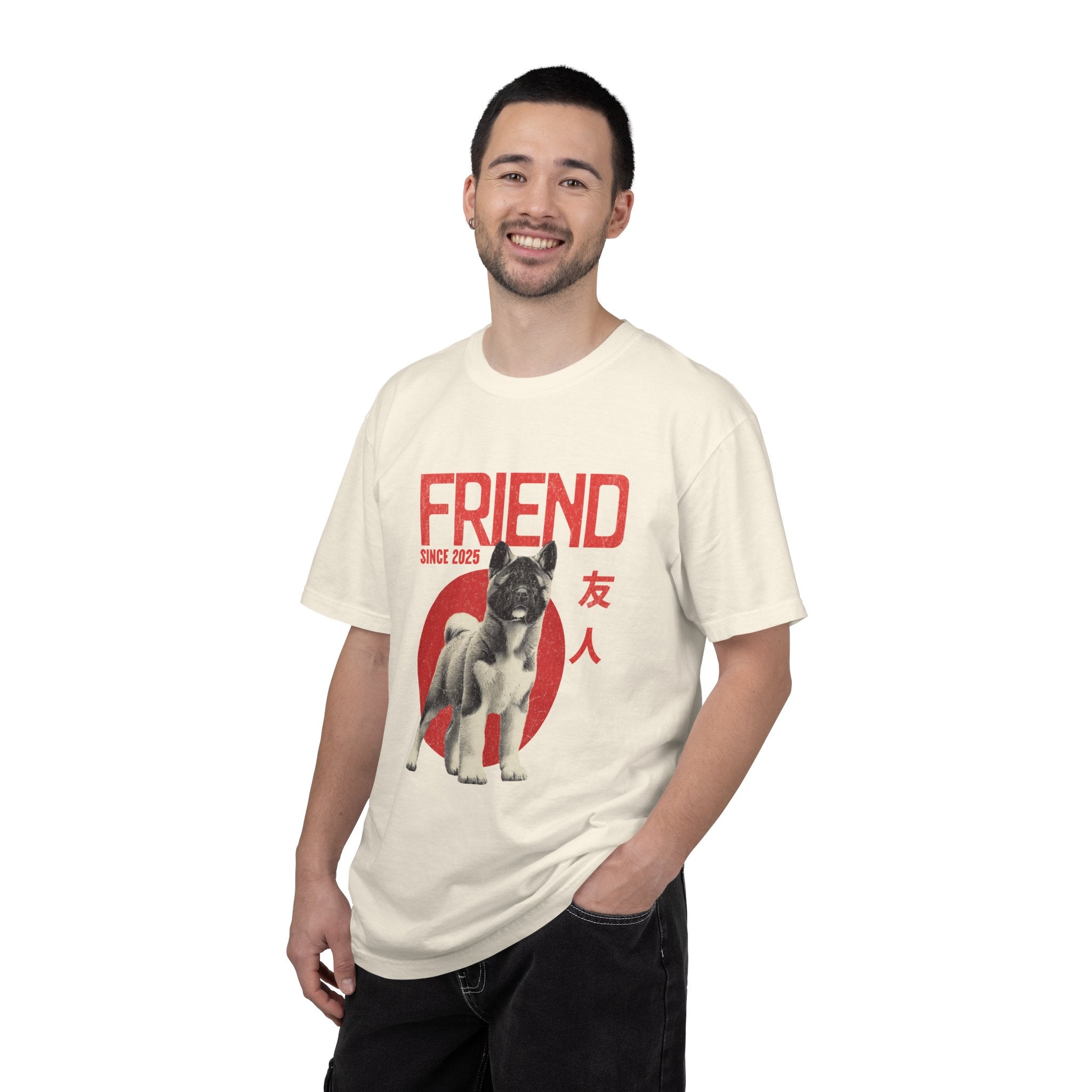 American Akita Friend Shirt  | Anime Dog T-Shirt | Unisex Birthday Gift | Custom Year Personalization | Gift for Dog Lovers and Anime Fans