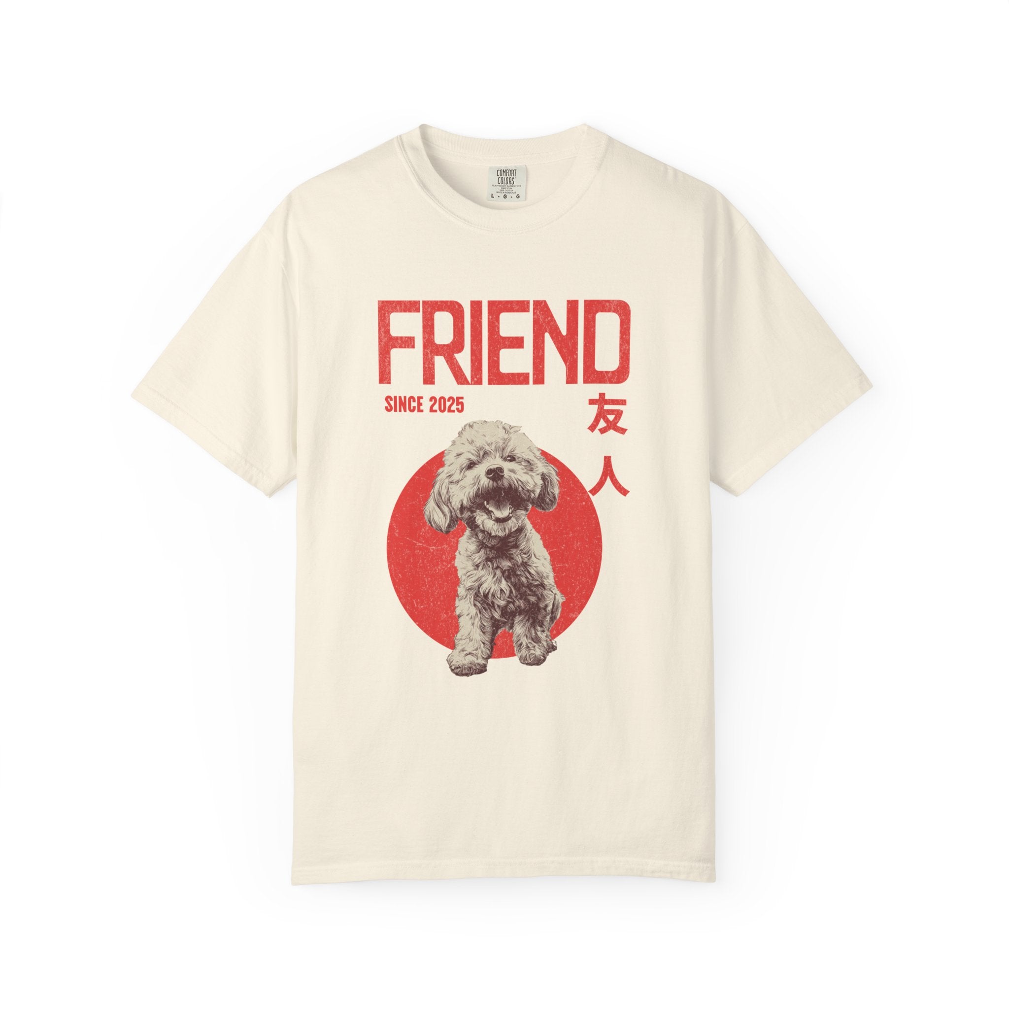 Poodle Puppy T-shirt | Anime Dog Shirt | Unisex Birthday Gift | Custom Year Personalization | Gift for Dog Lovers and Anime Fans