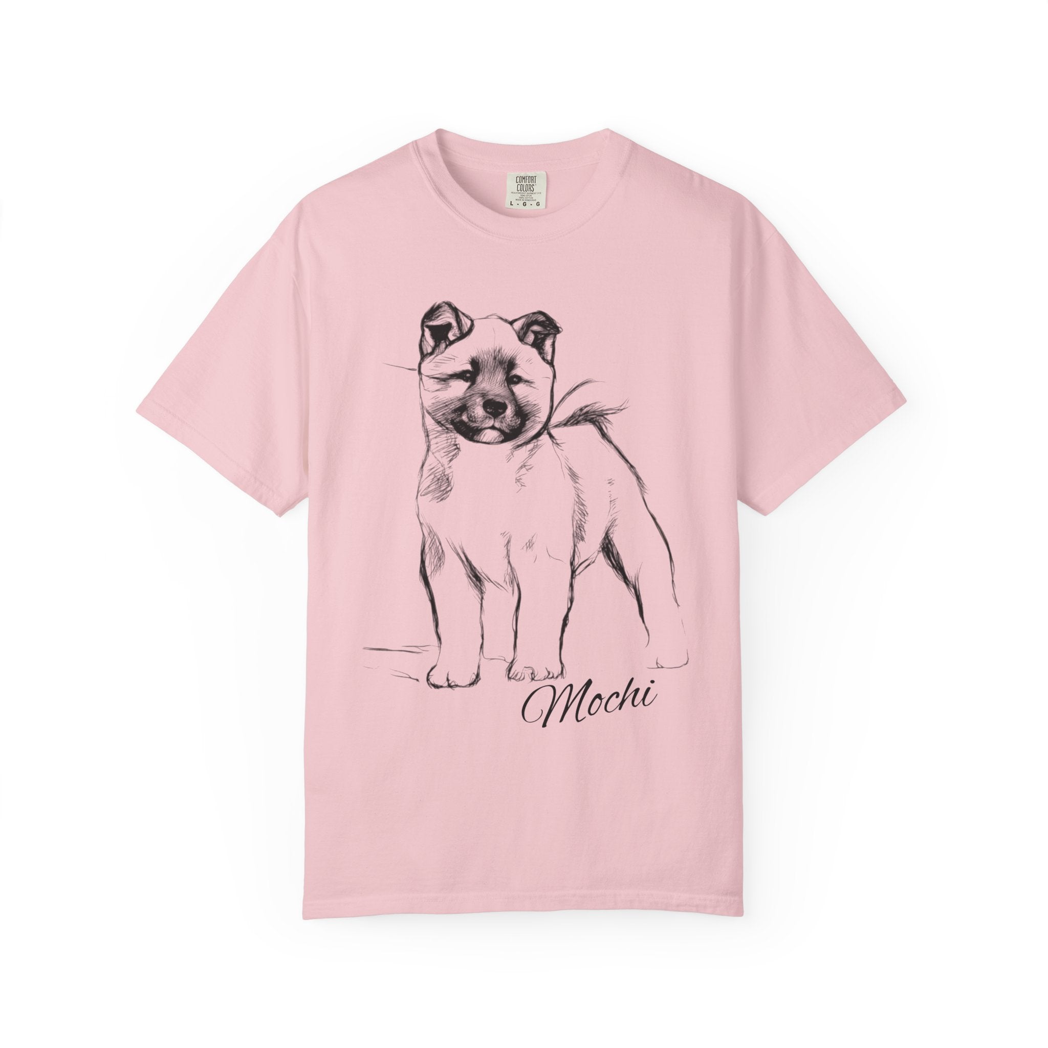 Personalized American Akita T-Shirt | Custom Dog Name Tee | Comfort Colors 1717 Tee | Minimal Sketch Vintage Style | Dog lover gift