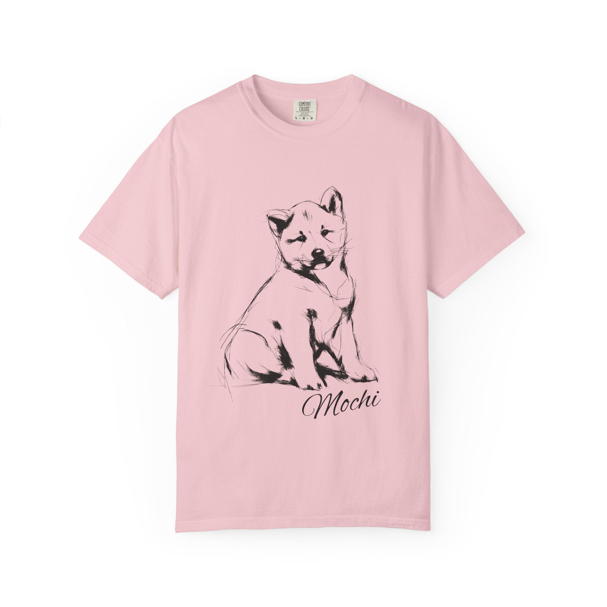 Personalized Akita Inu T-Shirt | Custom Dog Name Tee | Comfort Colors 1717 Tee | Minimal Sketch Vintage Style | Dog lover gift
