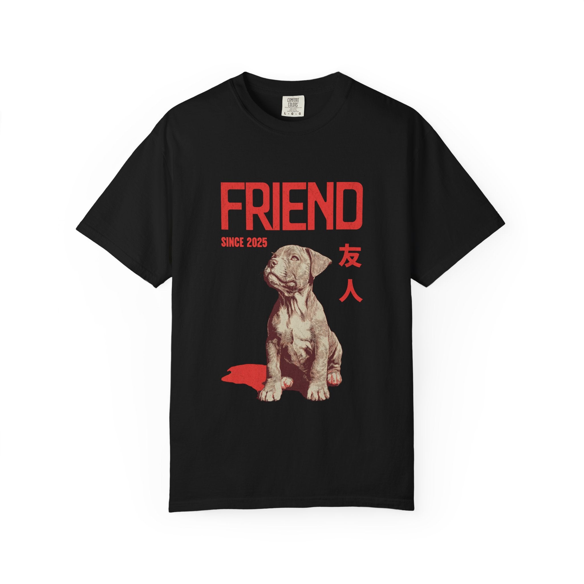 Pitbull Friend Shirt  | Anime Dog T-Shirt | Unisex Birthday Gift | Custom Year Personalization | Gift for Dog Lovers and Anime Fans