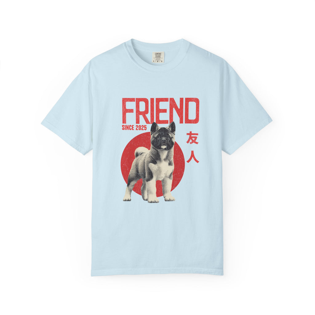 American Akita Friend Shirt  | Anime Dog T-Shirt | Unisex Birthday Gift | Custom Year Personalization | Gift for Dog Lovers and Anime Fans