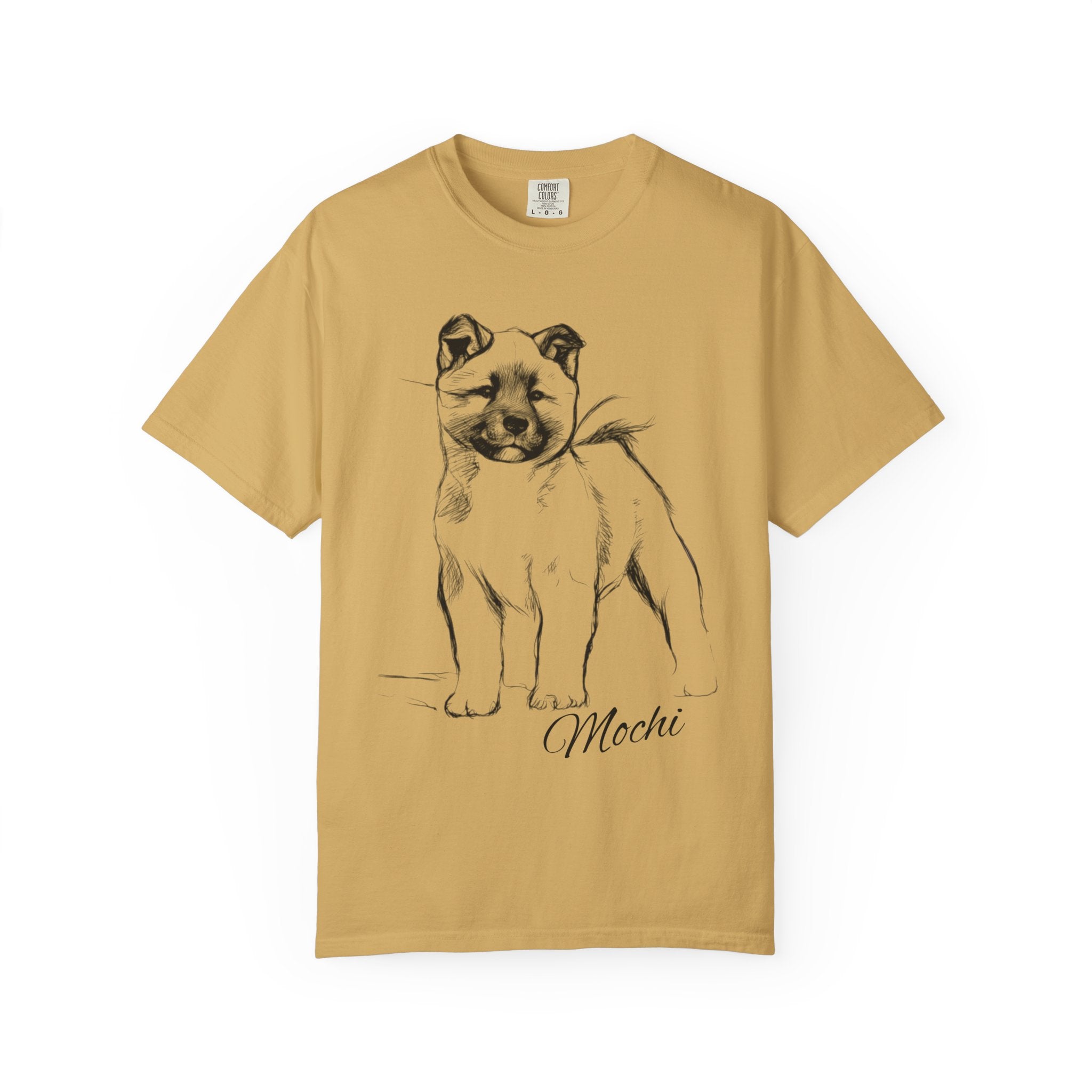Personalized American Akita T-Shirt | Custom Dog Name Tee | Comfort Colors 1717 Tee | Minimal Sketch Vintage Style | Dog lover gift