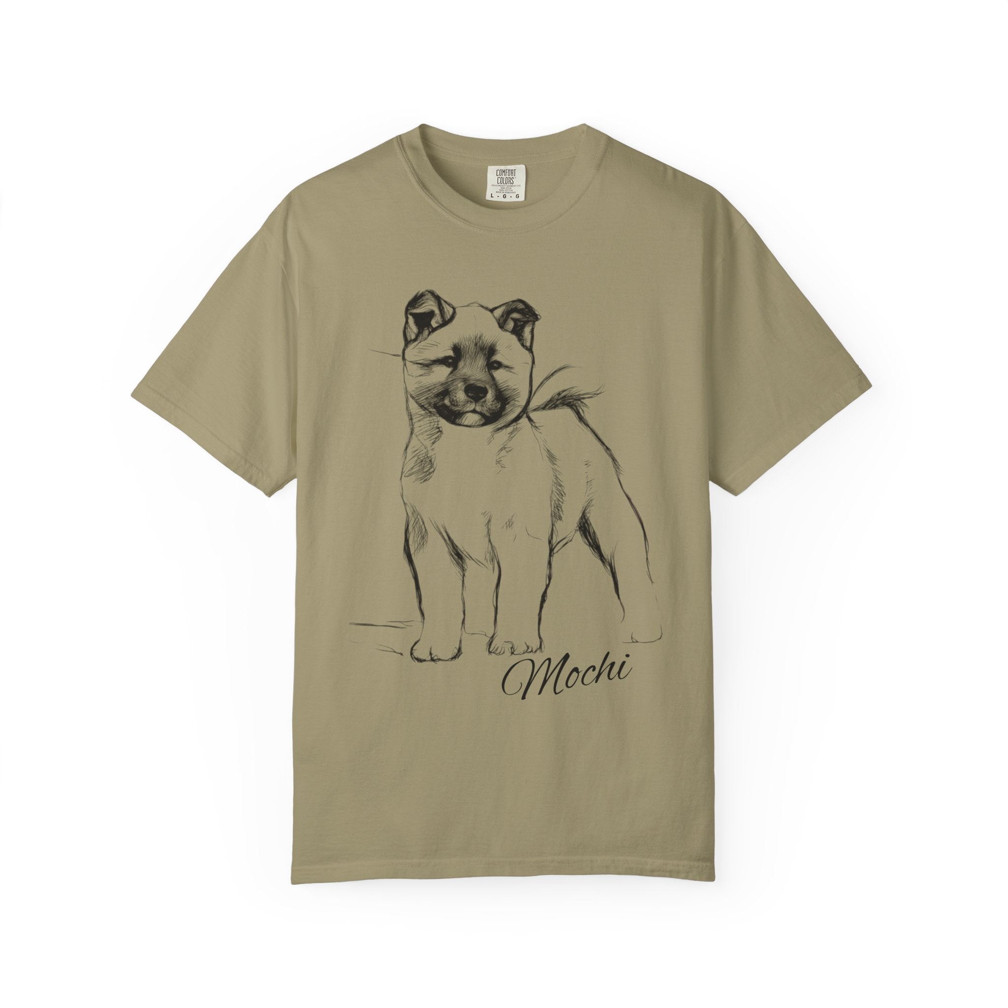 Personalized American Akita T-Shirt | Custom Dog Name Tee | Comfort Colors 1717 Tee | Minimal Sketch Vintage Style | Dog lover gift