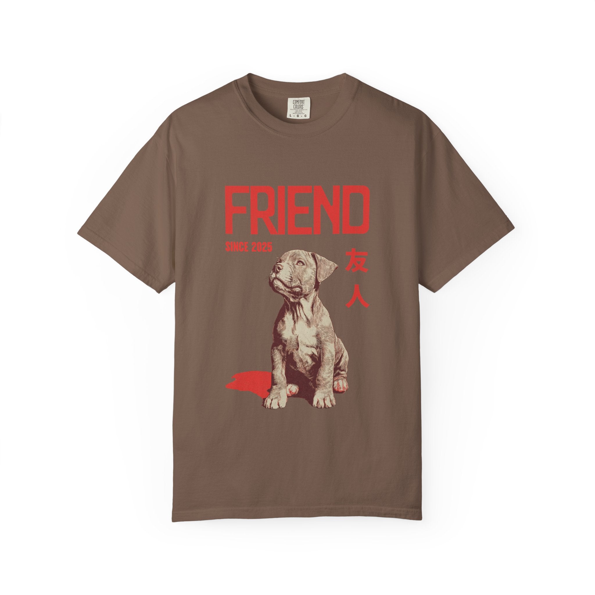 Pitbull Friend Shirt  | Anime Dog T-Shirt | Unisex Birthday Gift | Custom Year Personalization | Gift for Dog Lovers and Anime Fans