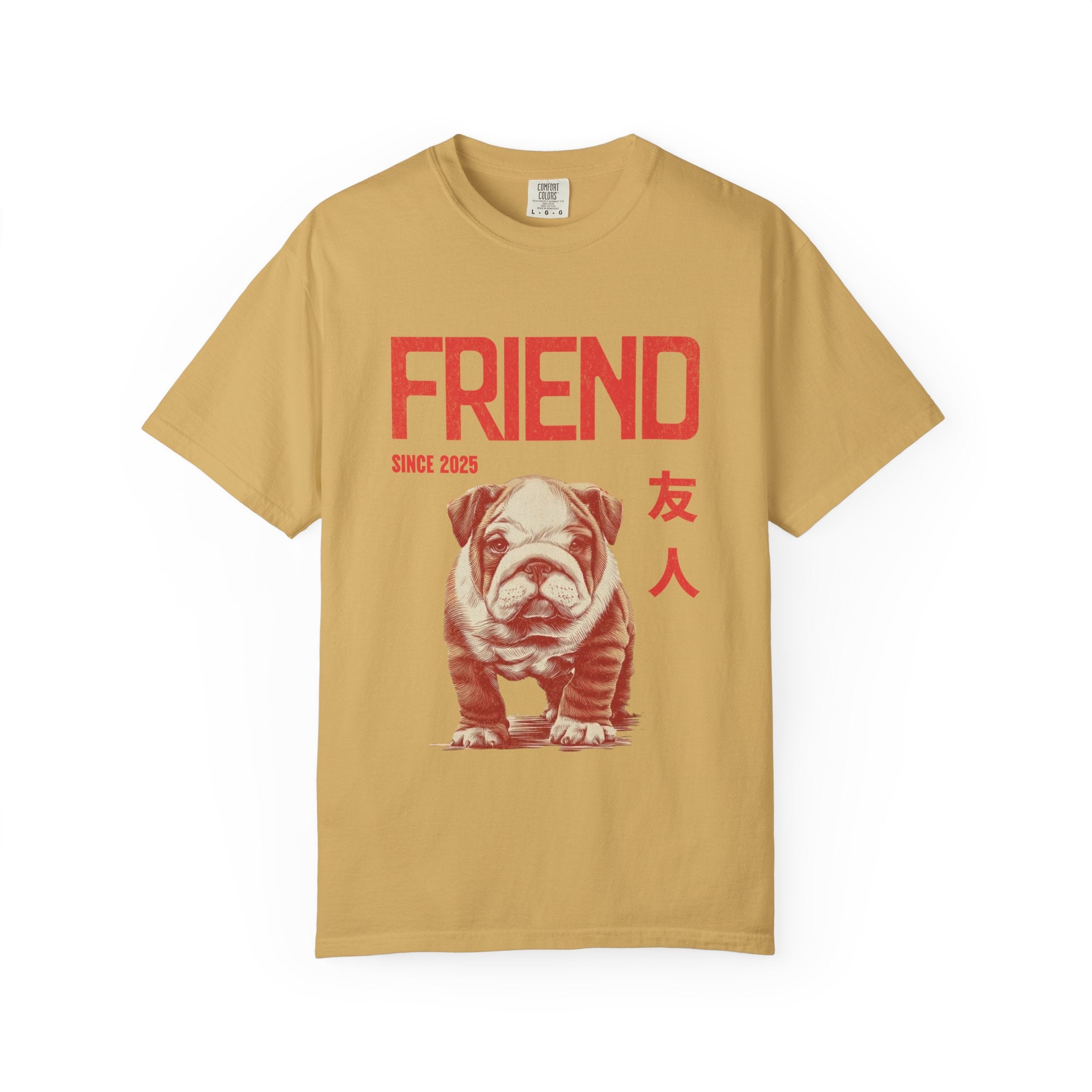 English Bulldog Puppy T-shirt | Anime Dog Shirt | Pet Memorial, Adoption Gift | Custom Year Personalization | Dog mama |Comfort Colors®