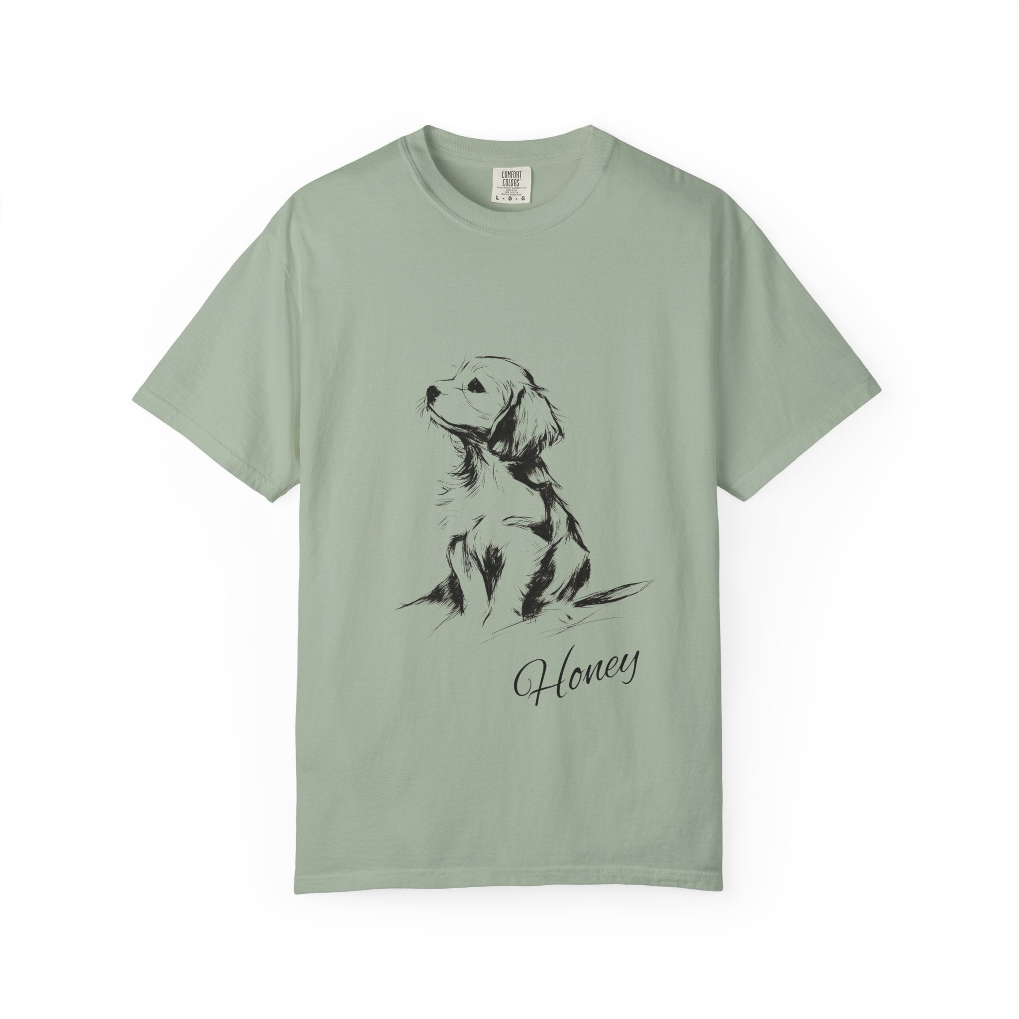 Personalized Cocker Spaniel T-Shirt | Custom Dog Name Tee | Comfort Colors 1717 Tee | Minimal Sketch Vintage Style | Dog lover gift