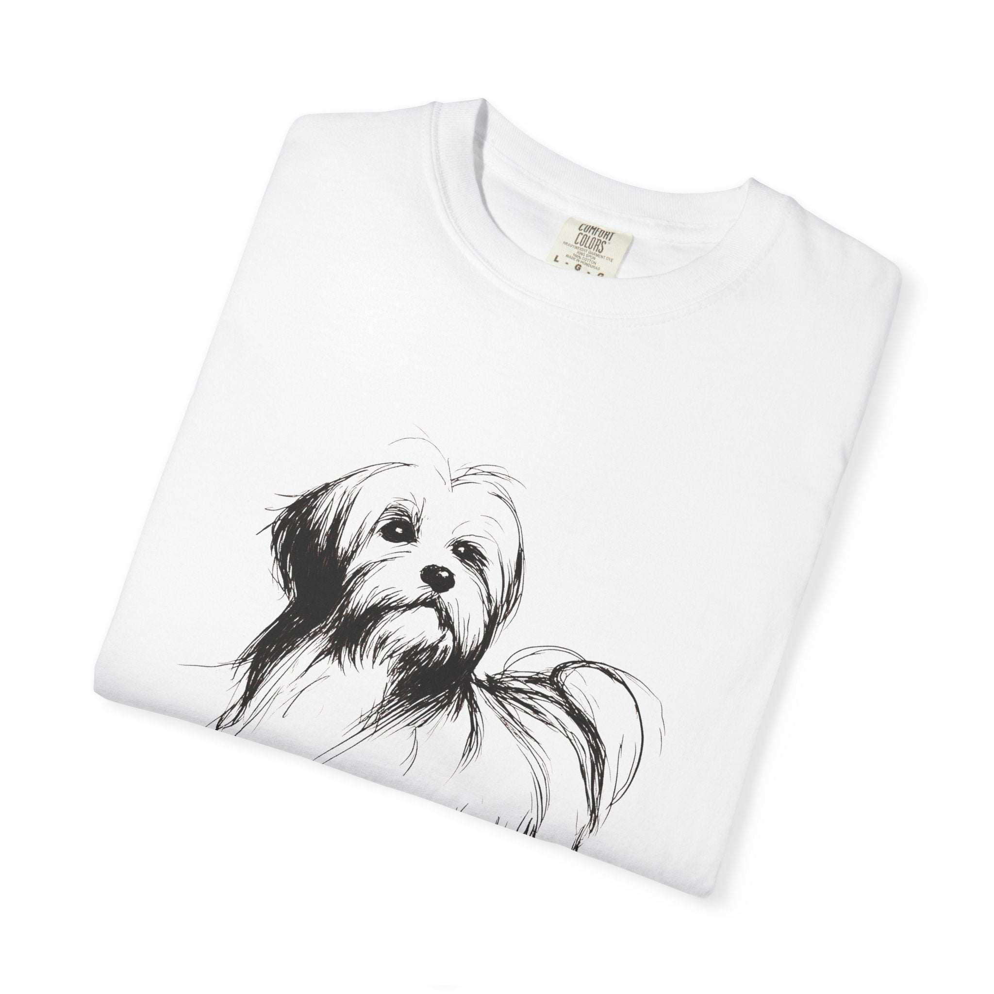 Personalized Havanese T-Shirt | Custom Dog Name Tee | Comfort Colors Tee | Minimal Sketch Vintage Style | Dog lover gift