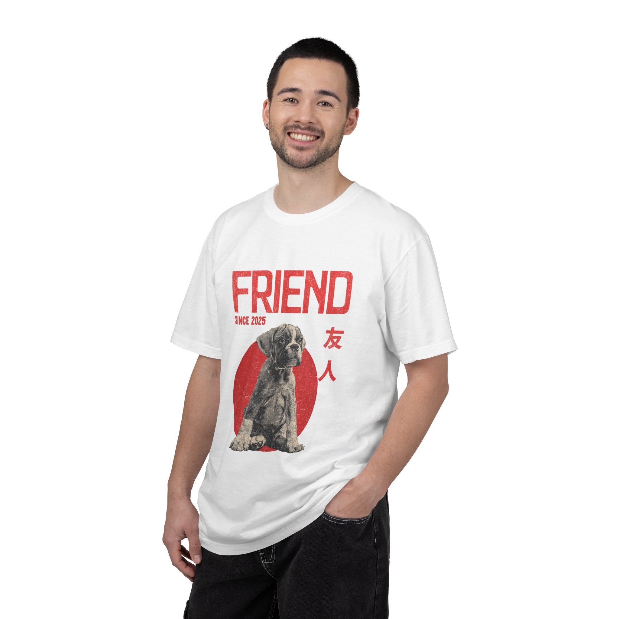 Boxer Puppy T-shirt | Anime Dog Shirt | Pet Memorial, Adoption Gift | Custom Year Personalization | Comfort Colors®