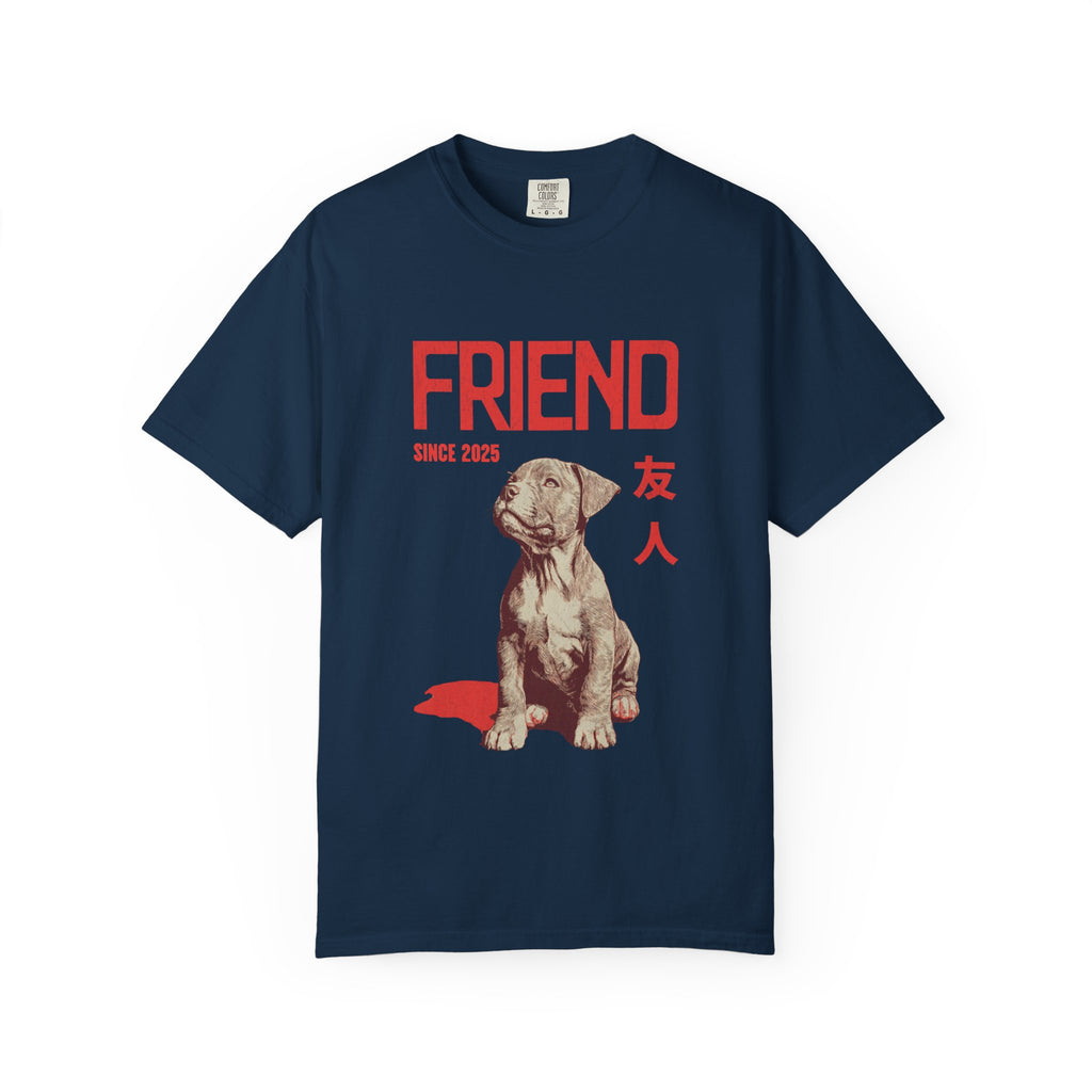 Pitbull Friend Shirt  | Anime Dog T-Shirt | Unisex Birthday Gift | Custom Year Personalization | Gift for Dog Lovers and Anime Fans