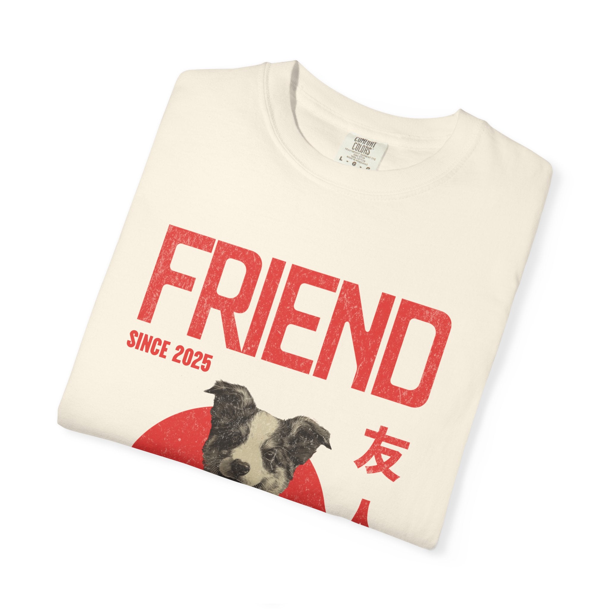 Border Collie Puppy T-shirt | Anime Dog Shirt | Pet Memorial, Adoption Gift | Custom Year Personalization | Comfort Colors®