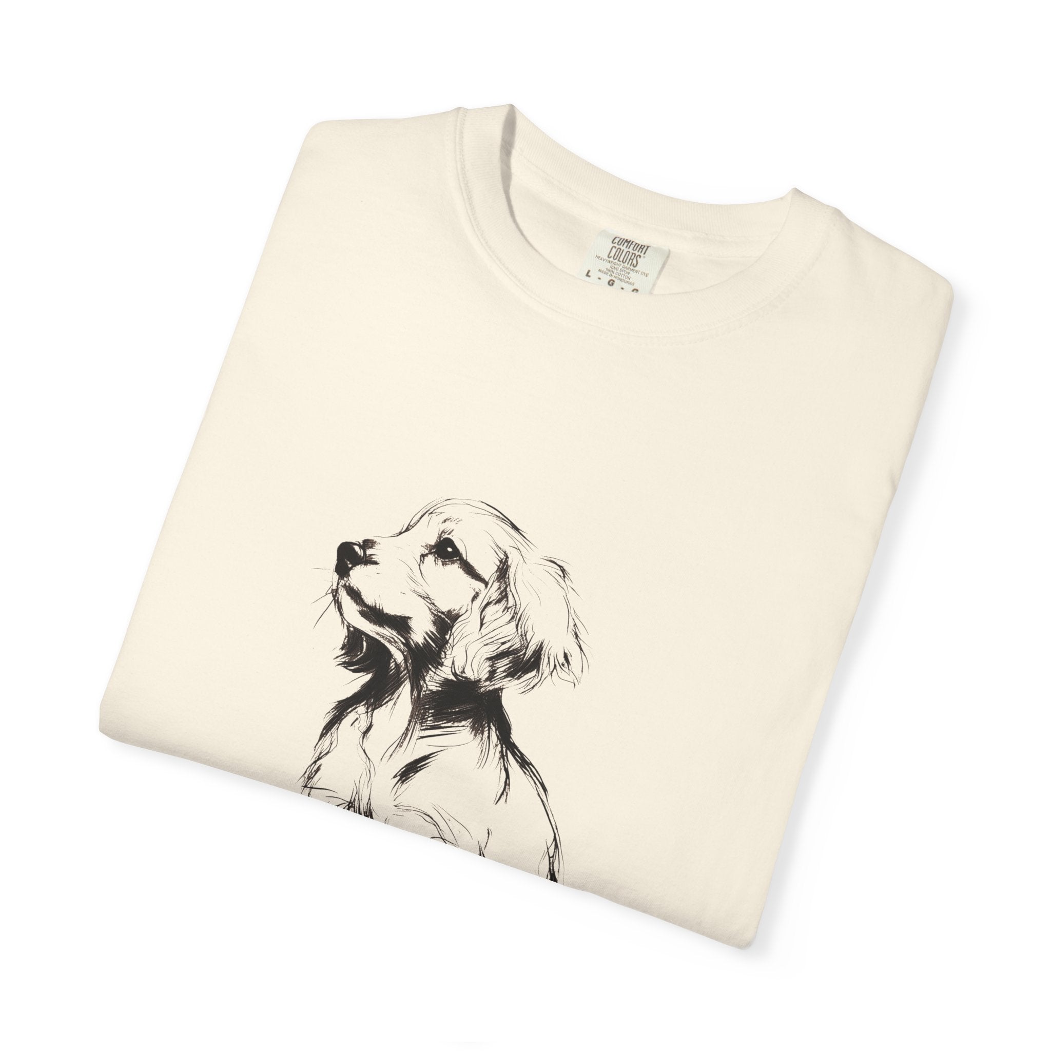 Personalized Irish Setter T-Shirt | Custom Dog Name Tee | Comfort Colors 1717 Tee | Minimal Sketch Vintage Style | Dog lover gift