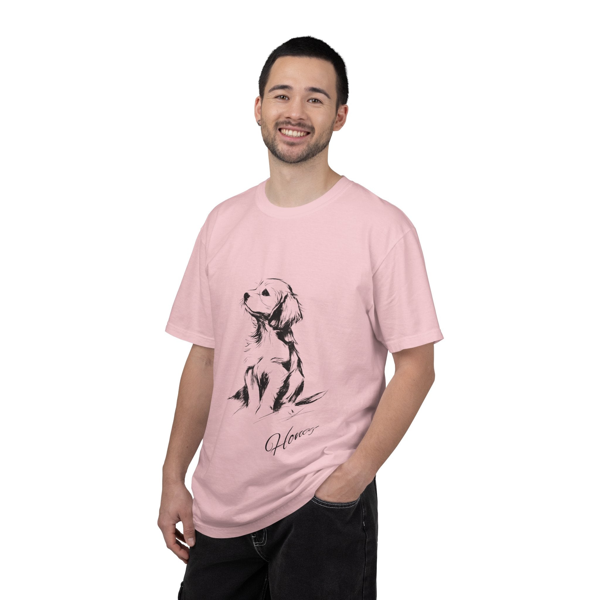 Personalized Cocker Spaniel T-Shirt | Custom Dog Name Tee | Comfort Colors 1717 Tee | Minimal Sketch Vintage Style | Dog lover gift