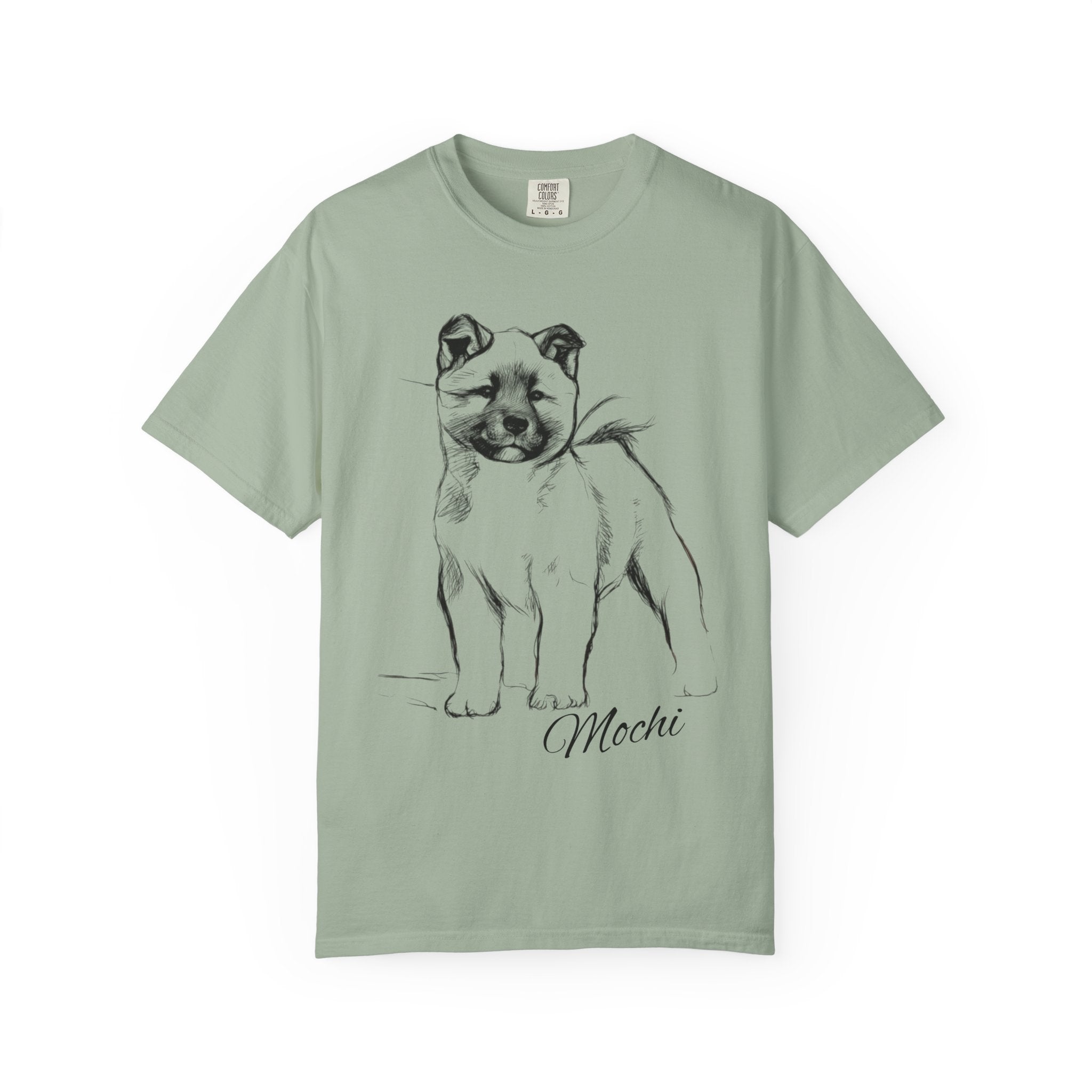 Personalized American Akita T-Shirt | Custom Dog Name Tee | Comfort Colors 1717 Tee | Minimal Sketch Vintage Style | Dog lover gift