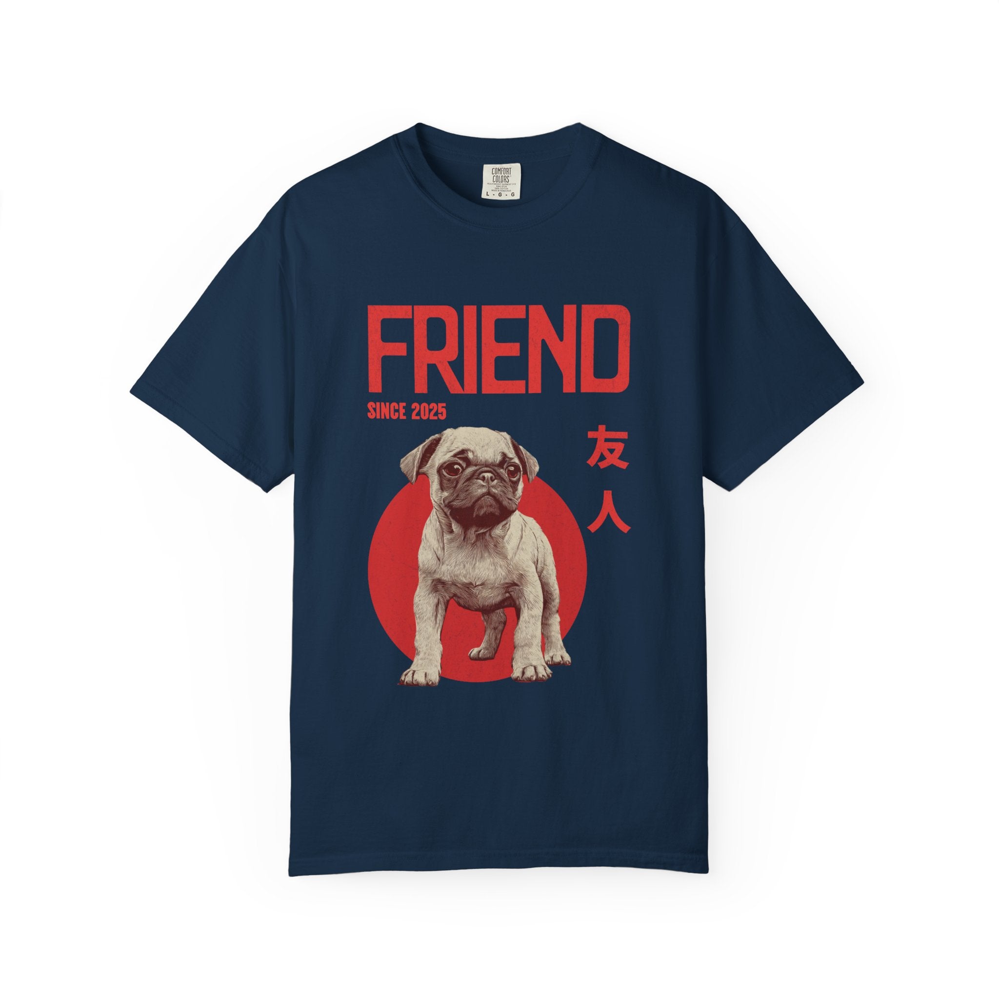 Pug Puppy T-shirt | Anime Dog Shirt | Pet Memorial, Adoption Gift | Custom Year Personalization | Dog mama |Comfort Colors®