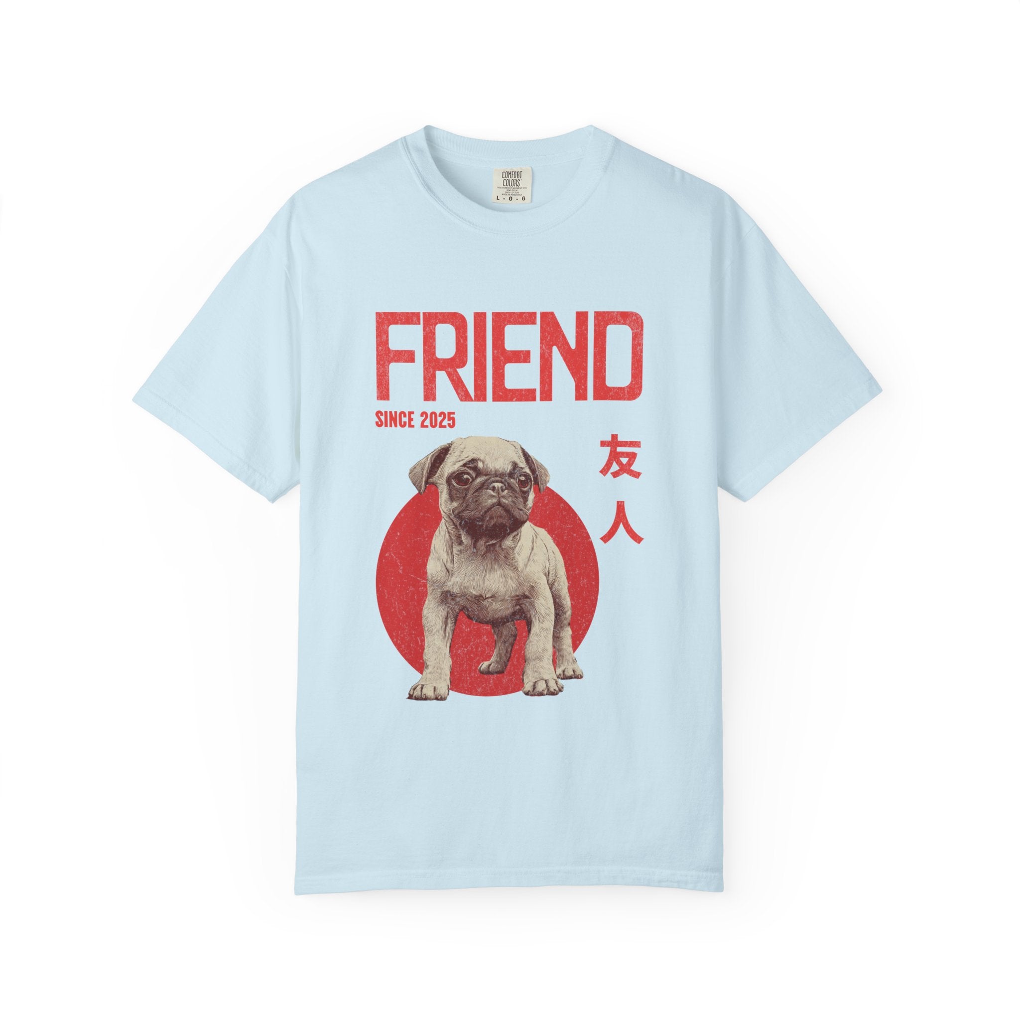 Pug Puppy T-shirt | Anime Dog Shirt | Pet Memorial, Adoption Gift | Custom Year Personalization | Dog mama |Comfort Colors®