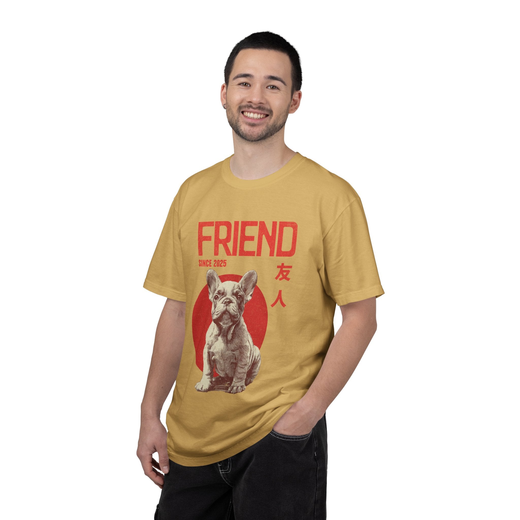 French Bulldog Puppy Tee | Anime Dog Shirt | Unisex Birthday Gift | Custom Year Personalization | Gift for Dog Lovers and Anime Fans