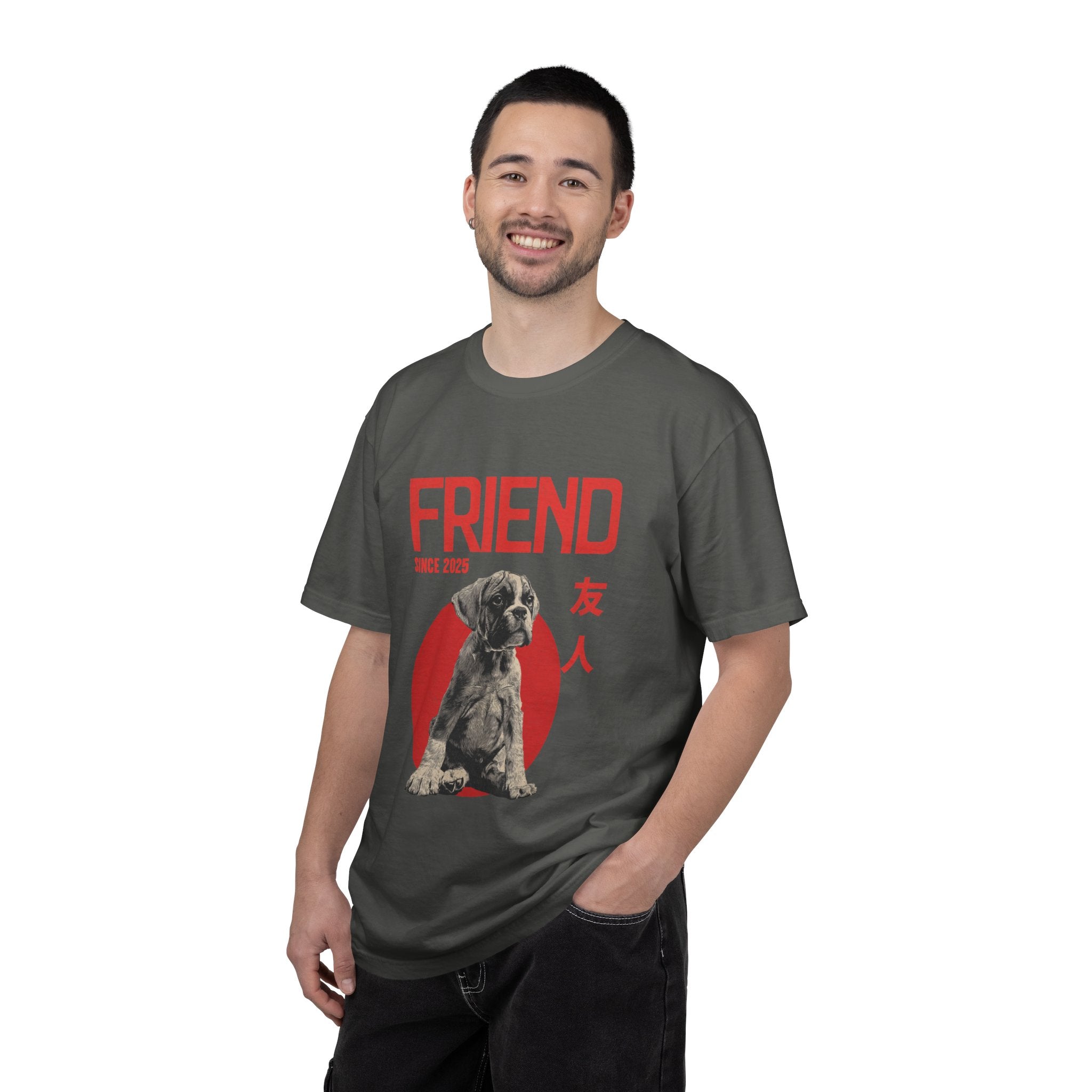 Boxer Puppy T-shirt | Anime Dog Shirt | Pet Memorial, Adoption Gift | Custom Year Personalization | Comfort Colors®