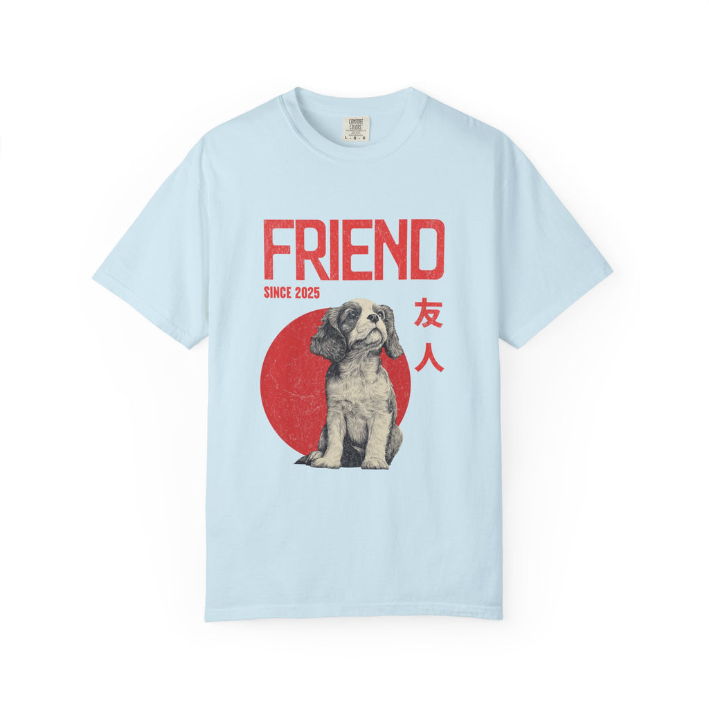Cavalier King Charles Spaniel Puppy T-shirt | Anime Dog Shirt | Pet Memorial, Adoption Gift | Custom Year Personalization | Comfort Colors®