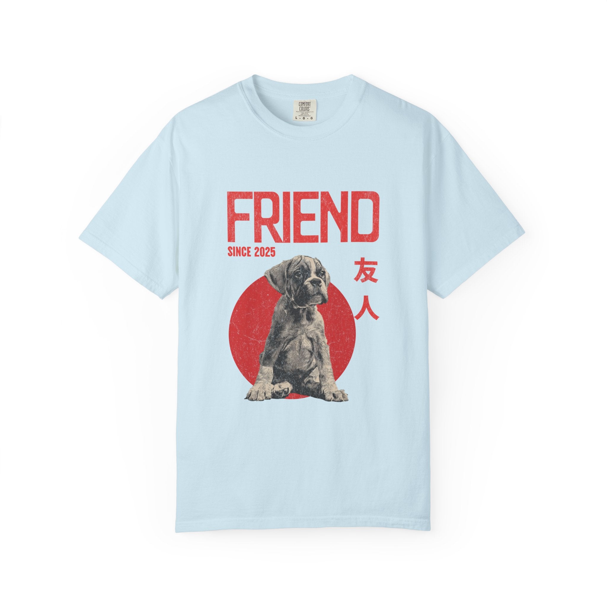 Boxer Puppy T-shirt | Anime Dog Shirt | Pet Memorial, Adoption Gift | Custom Year Personalization | Comfort Colors®