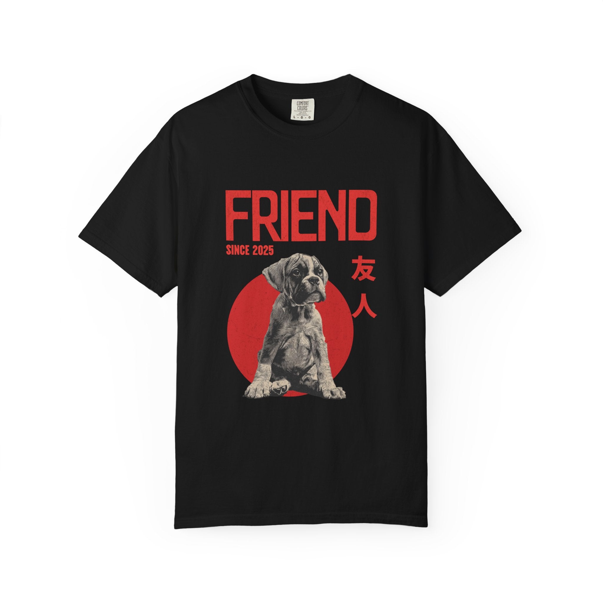 Boxer Puppy T-shirt | Anime Dog Shirt | Pet Memorial, Adoption Gift | Custom Year Personalization | Comfort Colors®
