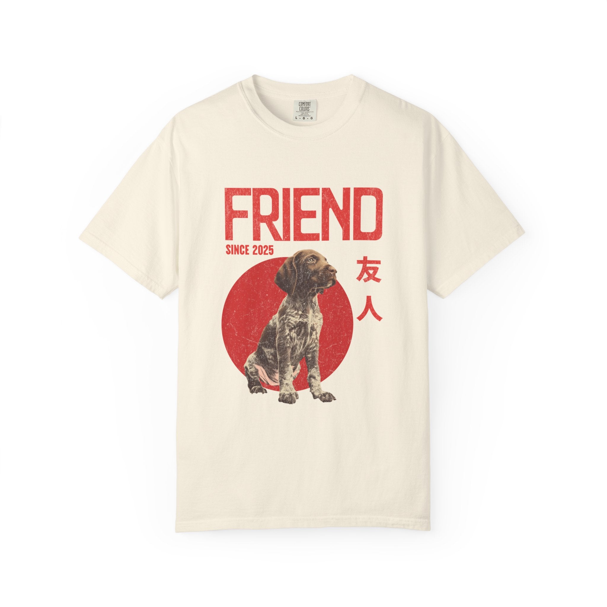 German Pointer Puppy T-shirt | Anime Dog Shirt | Pet Memorial, Adoption Gift | Custom Year Personalization | Comfort Colors®