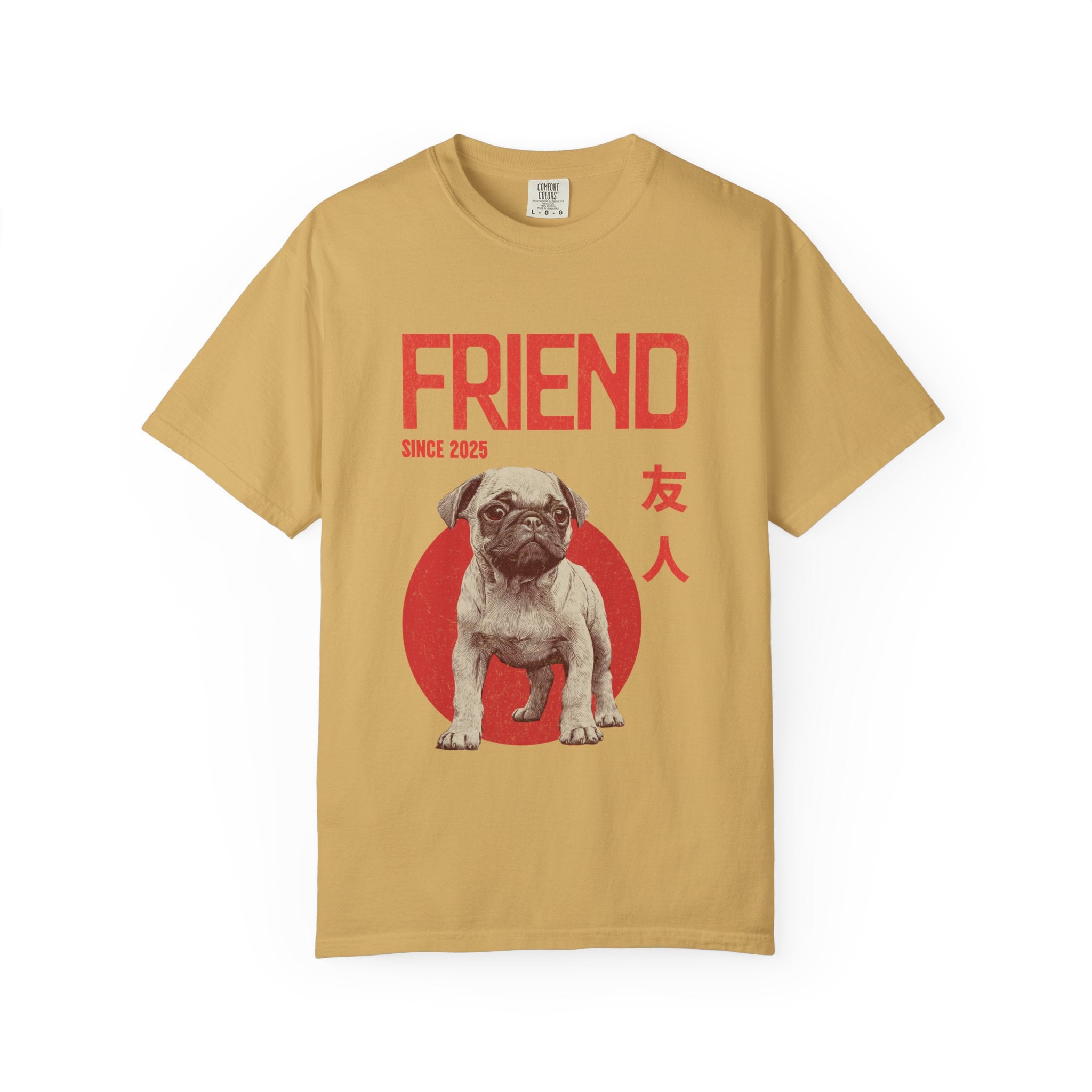 Pug Puppy T-shirt | Anime Dog Shirt | Pet Memorial, Adoption Gift | Custom Year Personalization | Dog mama |Comfort Colors®