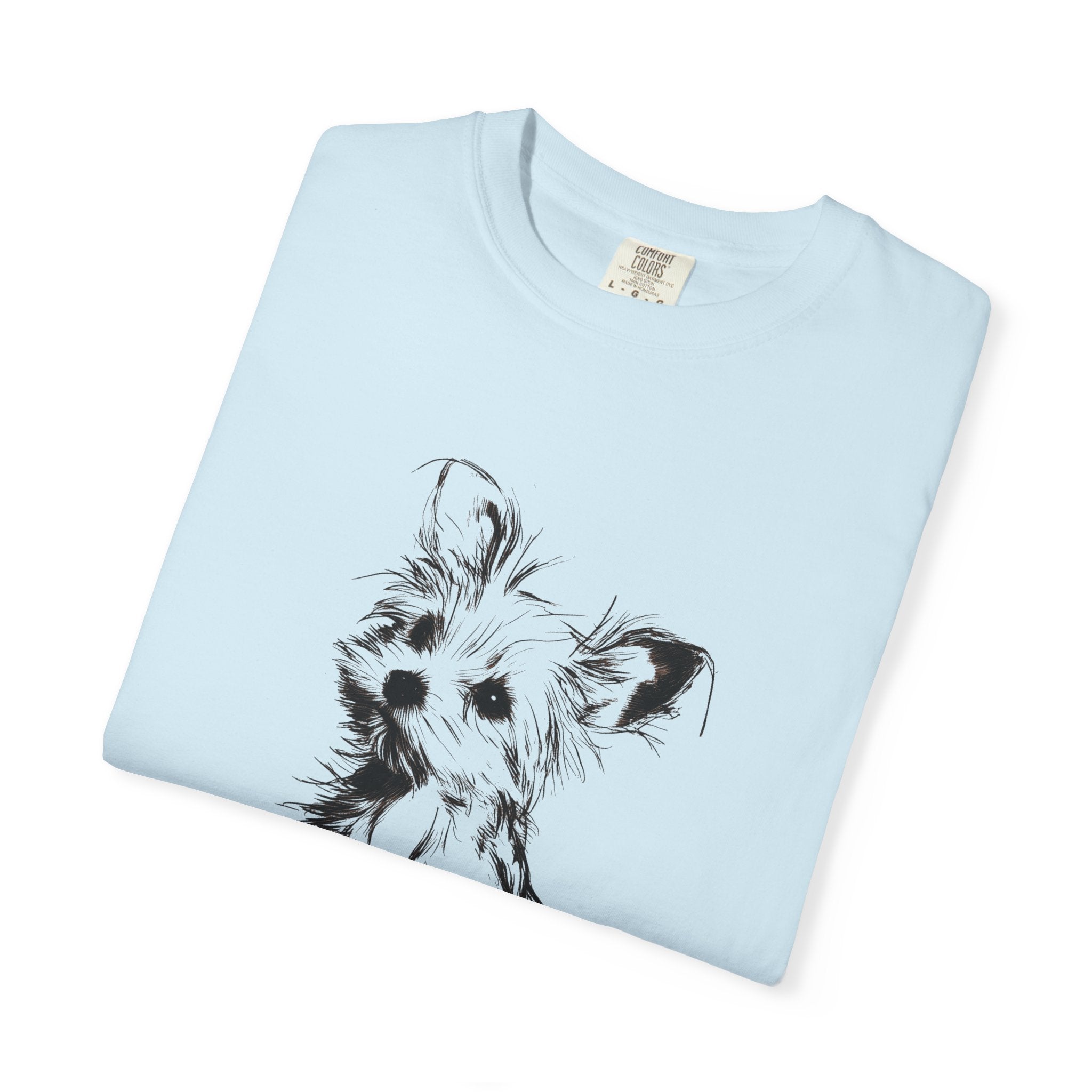 Personalized Yorkshire Terrier T-Shirt | Custom Dog Name Tee | Comfort Colors 1717 Tee | Minimal Sketch Vintage Style | Dog lover gift