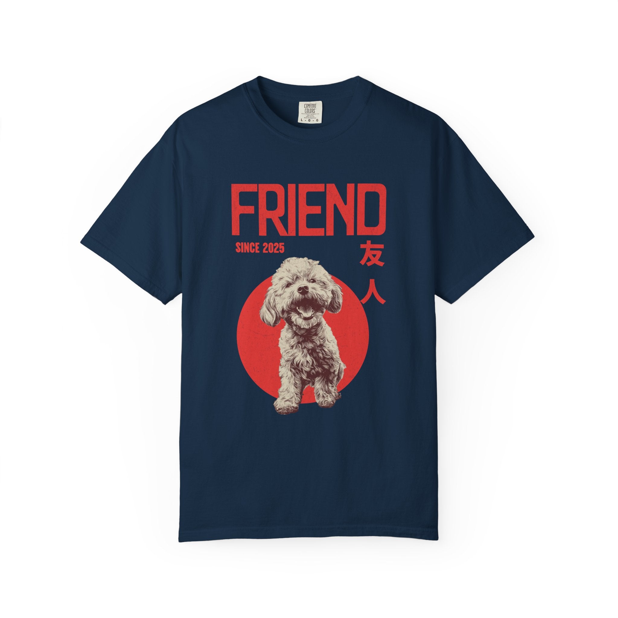 Poodle Puppy T-shirt | Anime Dog Shirt | Unisex Birthday Gift | Custom Year Personalization | Gift for Dog Lovers and Anime Fans