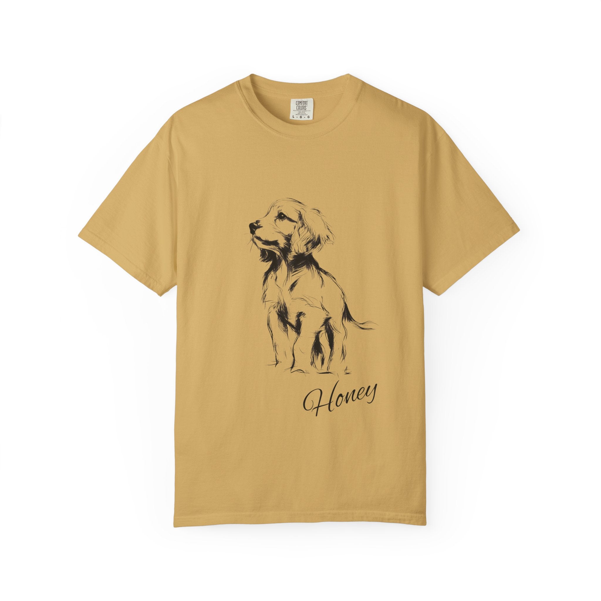 Personalized Irish Setter T-Shirt | Custom Dog Name Tee | Comfort Colors 1717 Tee | Minimal Sketch Vintage Style | Dog lover gift