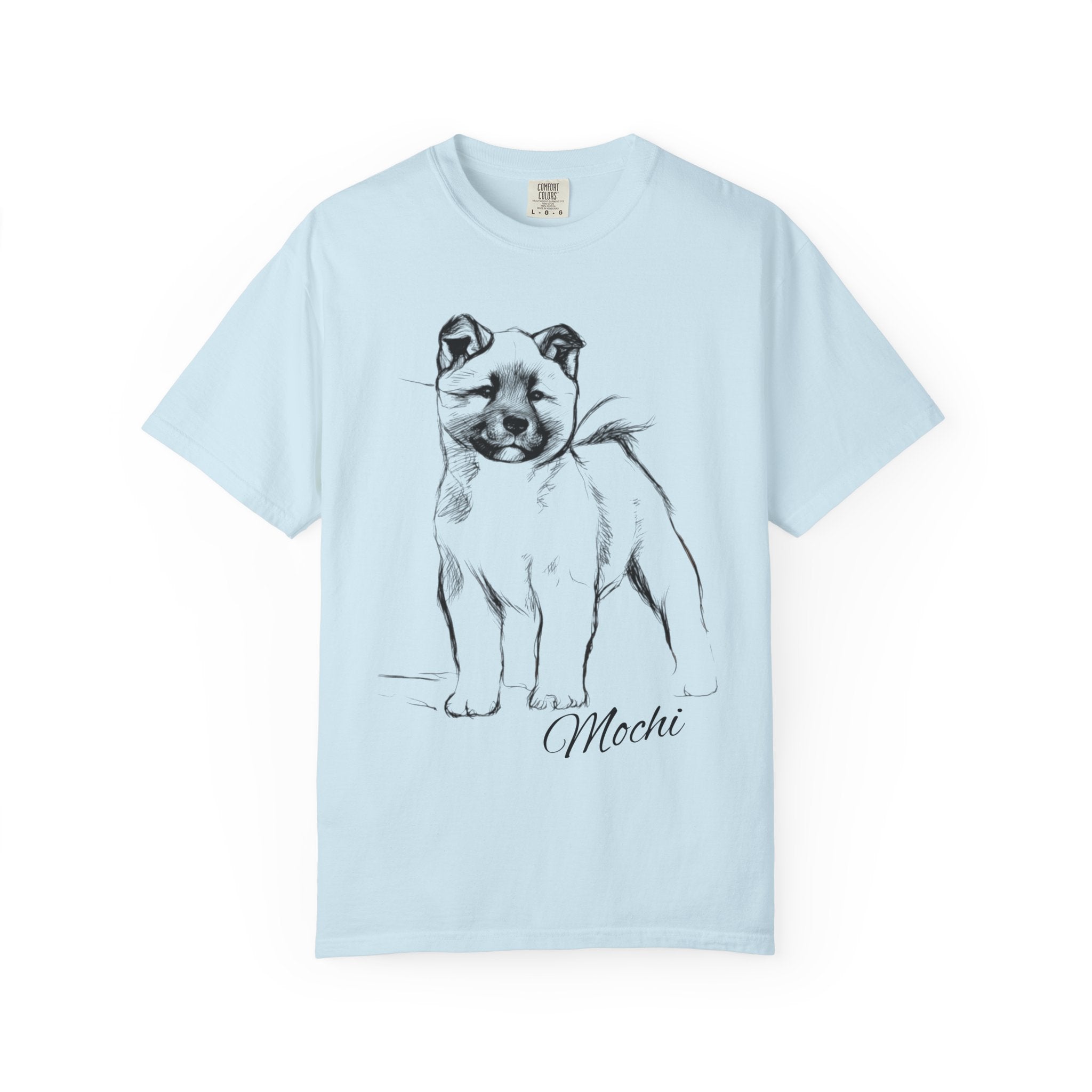 Personalized American Akita T-Shirt | Custom Dog Name Tee | Comfort Colors 1717 Tee | Minimal Sketch Vintage Style | Dog lover gift