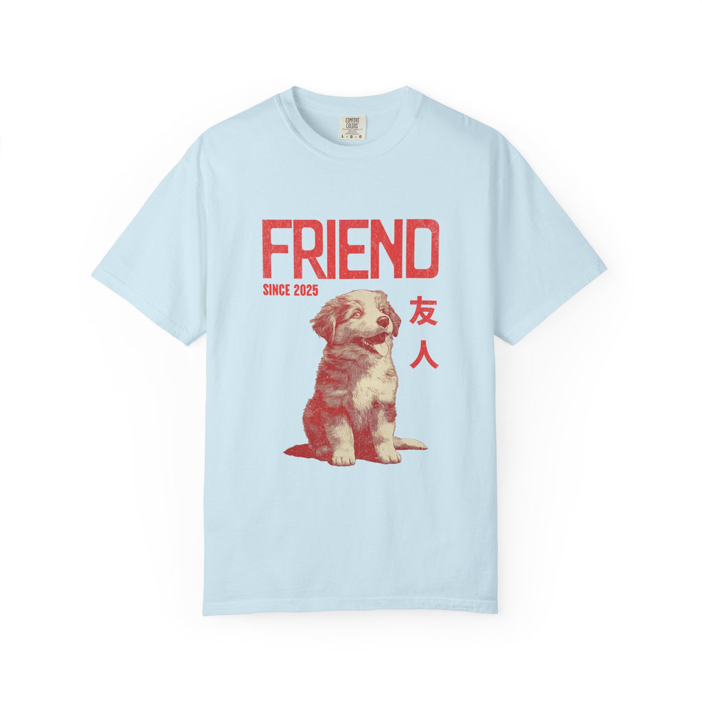 Australian Shepherd Friend Tee | Anime Dog Shirt | Unisex Birthday Gift | Custom Year Personalization | Gift for Dog Lovers and Anime Fans