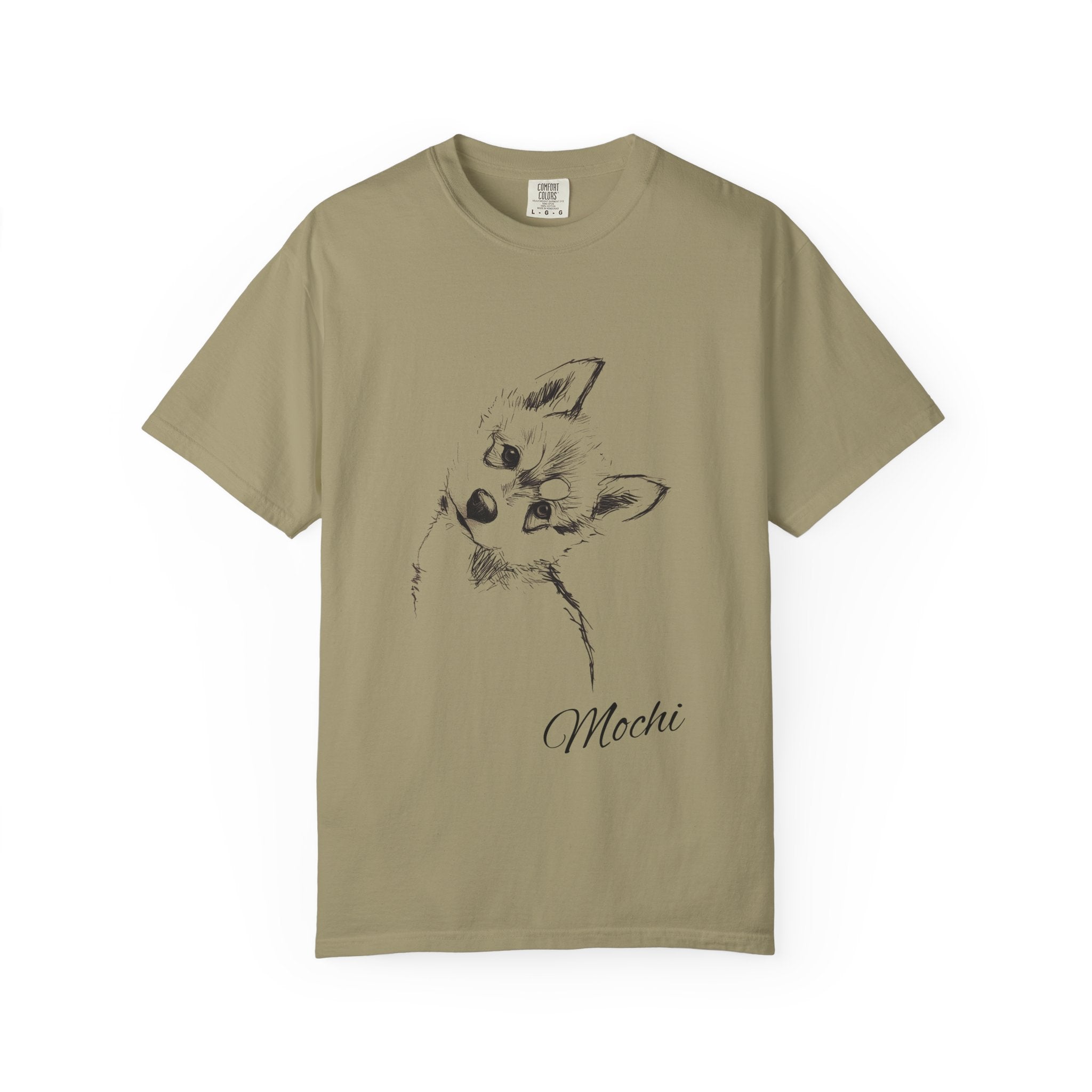 Personalized Husky T-Shirt | Custom Dog Name Tee | Comfort Colors 1717 Tee | Minimal Sketch Vintage Style | Dog lover gift