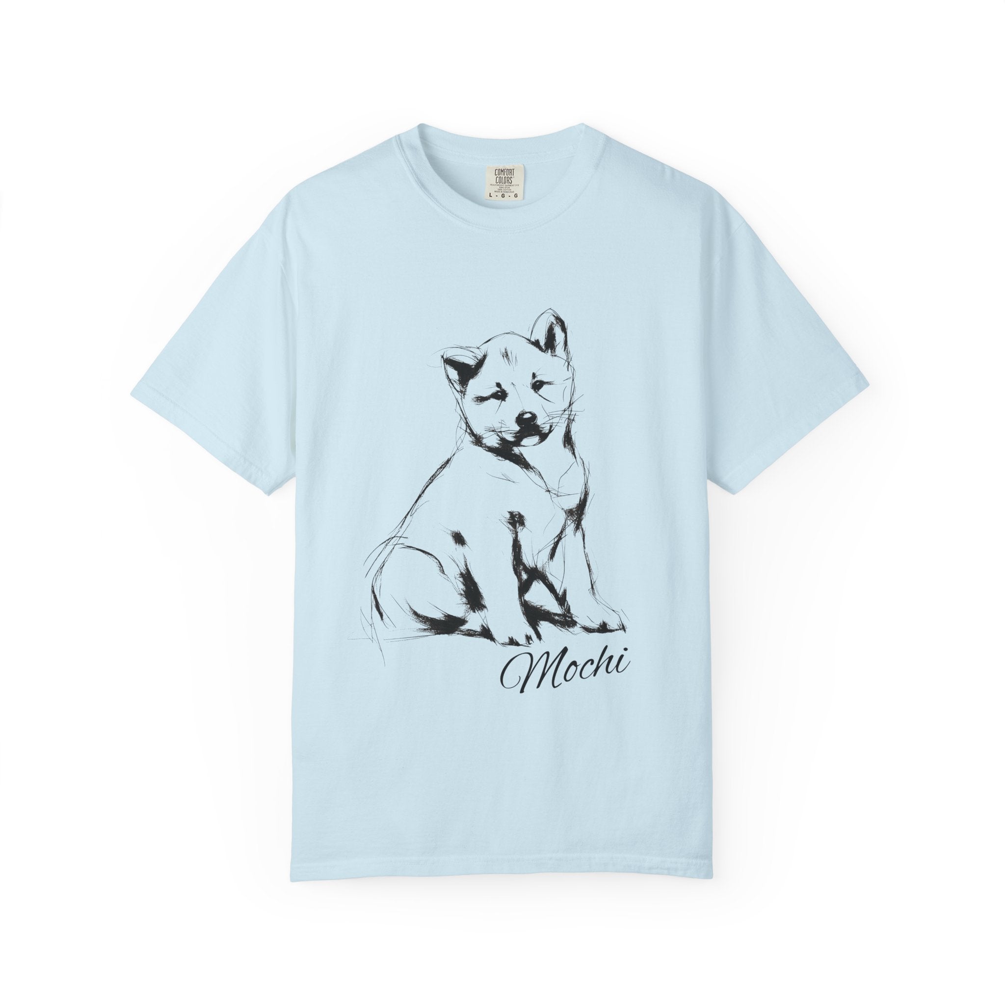 Personalized Akita Inu T-Shirt | Custom Dog Name Tee | Comfort Colors 1717 Tee | Minimal Sketch Vintage Style | Dog lover gift