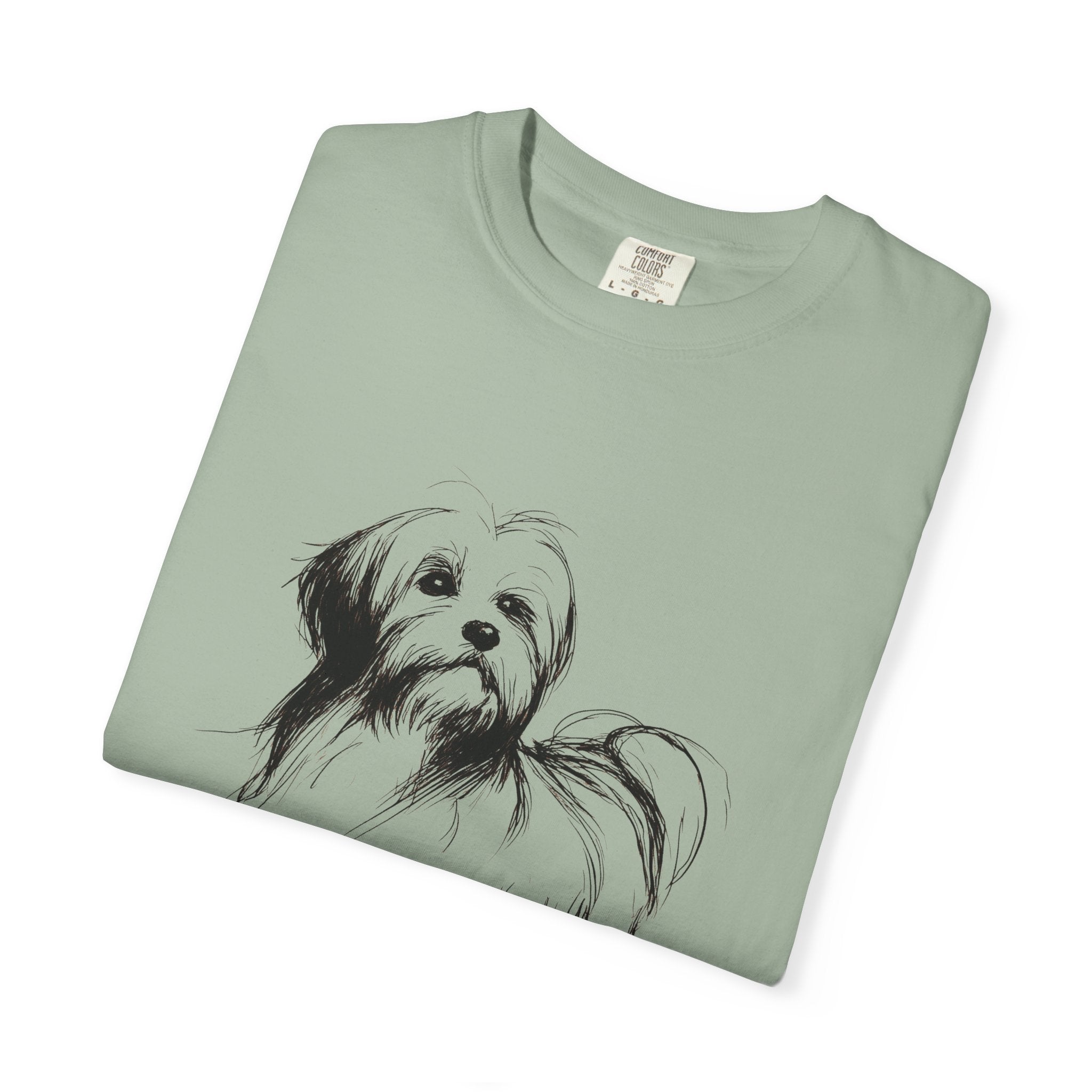 Personalized Havanese T-Shirt | Custom Dog Name Tee | Comfort Colors Tee | Minimal Sketch Vintage Style | Dog lover gift