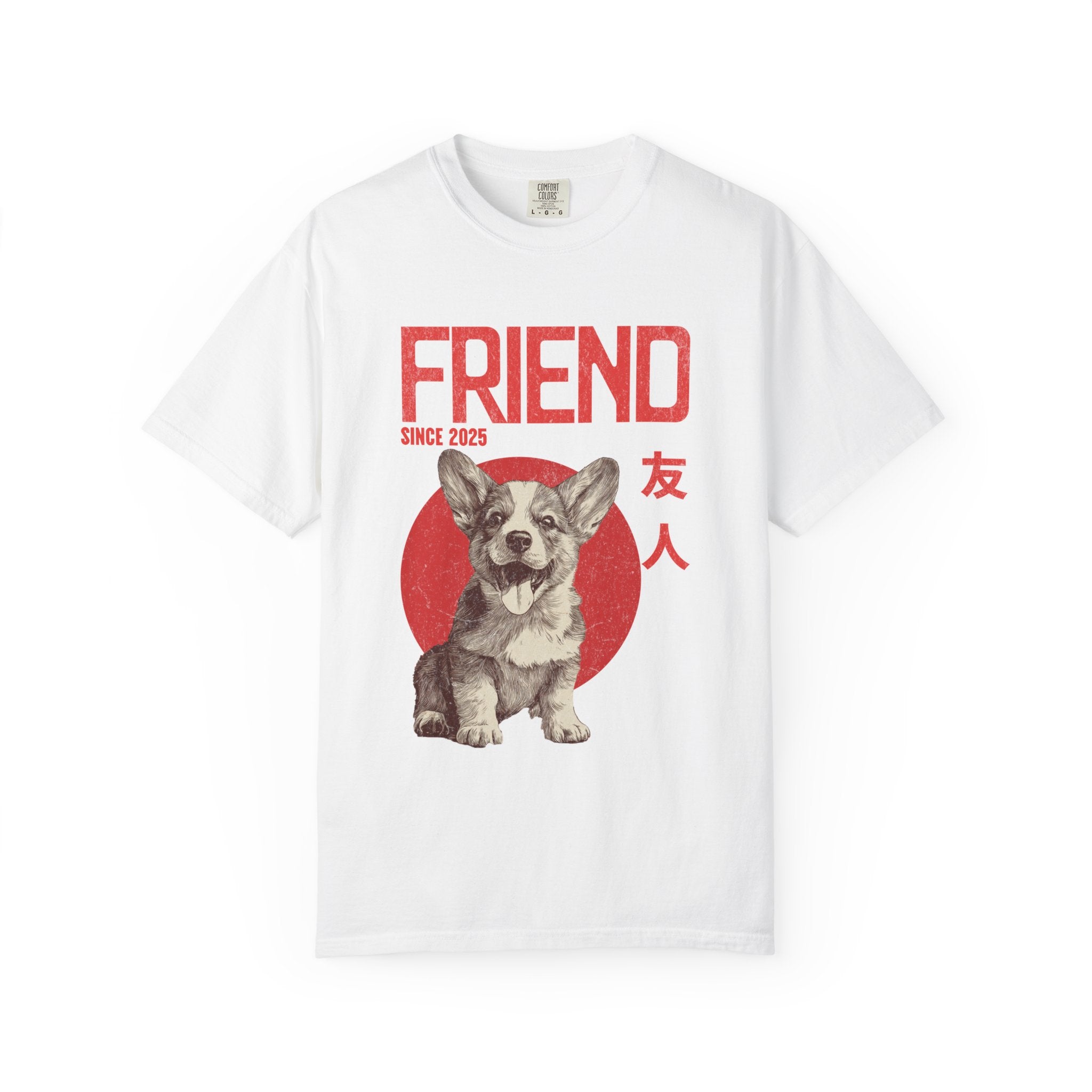 Corgi Puppy T-shirt | Anime Dog Shirt | Pet Memorial, Adoption Gift | Custom Year Personalization | Puppy owner mama |Comfort Colors®