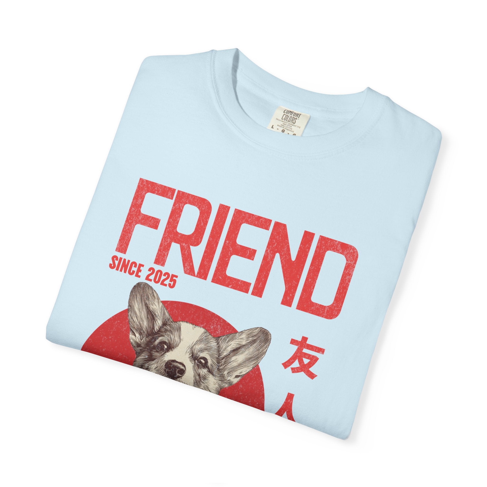 Corgi Puppy T-shirt | Anime Dog Shirt | Pet Memorial, Adoption Gift | Custom Year Personalization | Puppy owner mama |Comfort Colors®