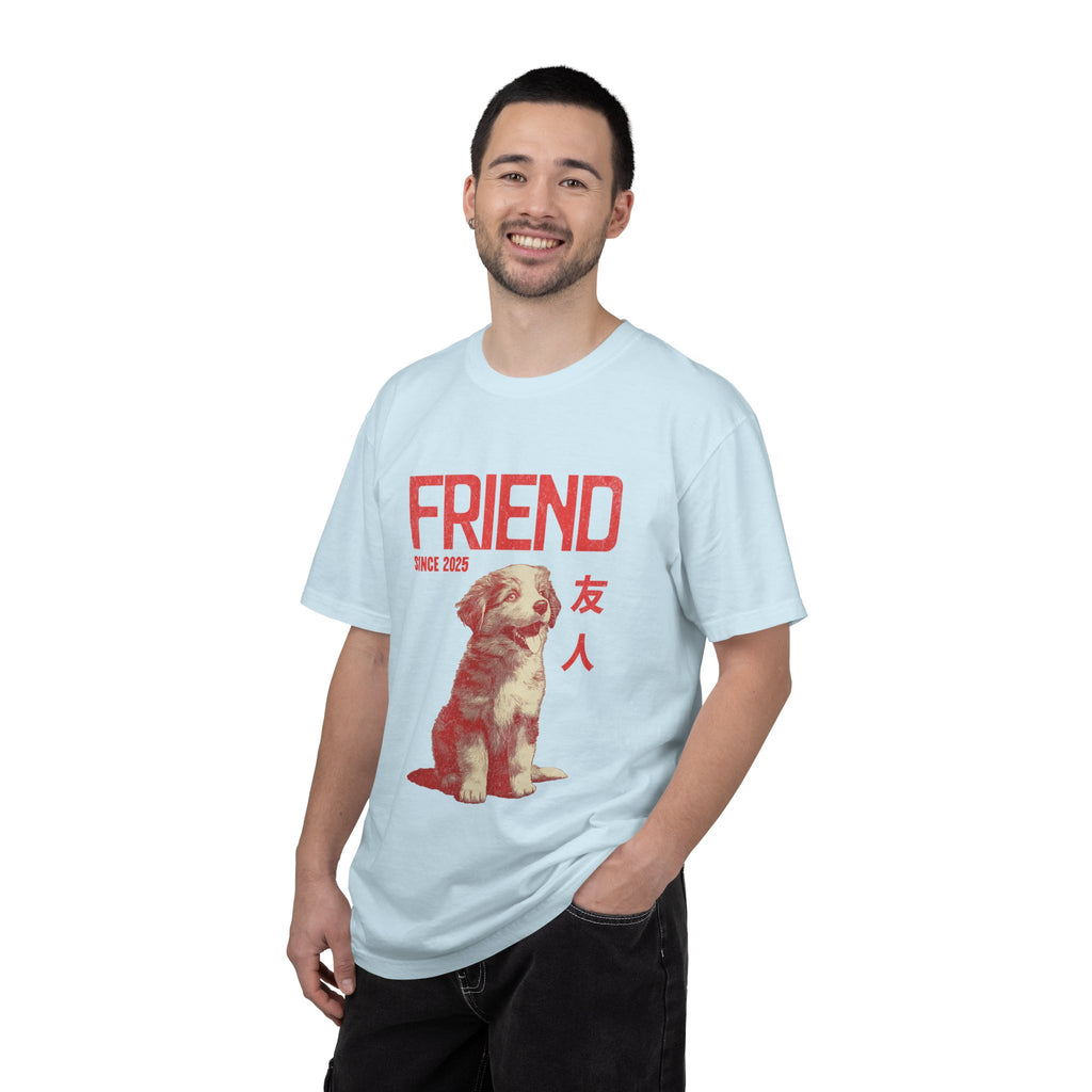 Australian Shepherd Friend Tee | Anime Dog Shirt | Unisex Birthday Gift | Custom Year Personalization | Gift for Dog Lovers and Anime Fans