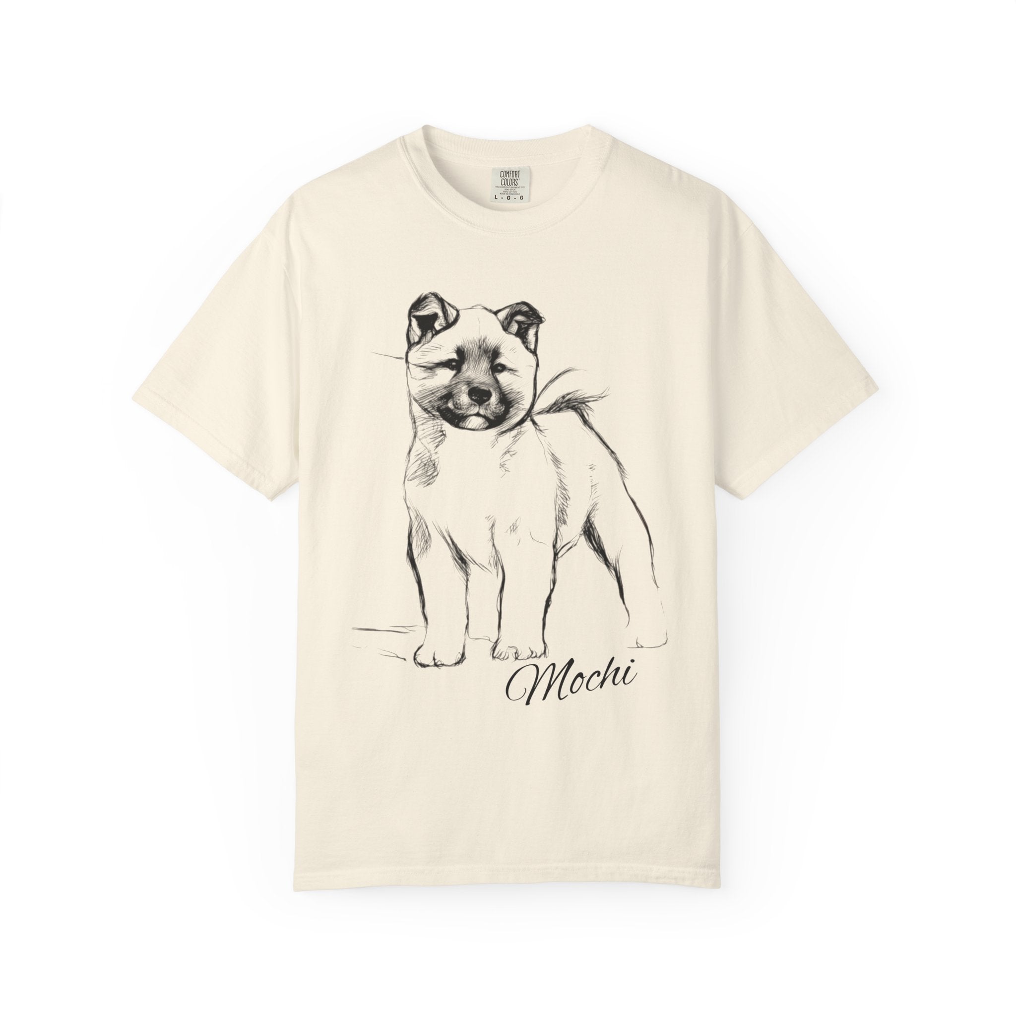 Personalized American Akita T-Shirt | Custom Dog Name Tee | Comfort Colors 1717 Tee | Minimal Sketch Vintage Style | Dog lover gift