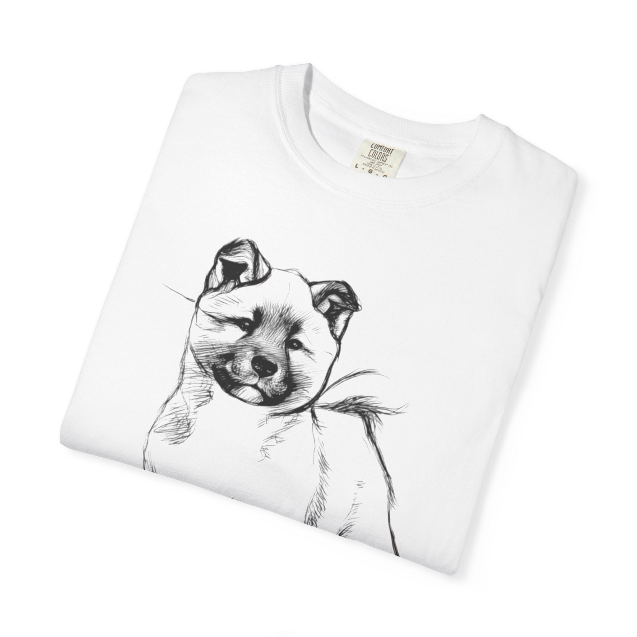 Personalized American Akita T-Shirt | Custom Dog Name Tee | Comfort Colors 1717 Tee | Minimal Sketch Vintage Style | Dog lover gift