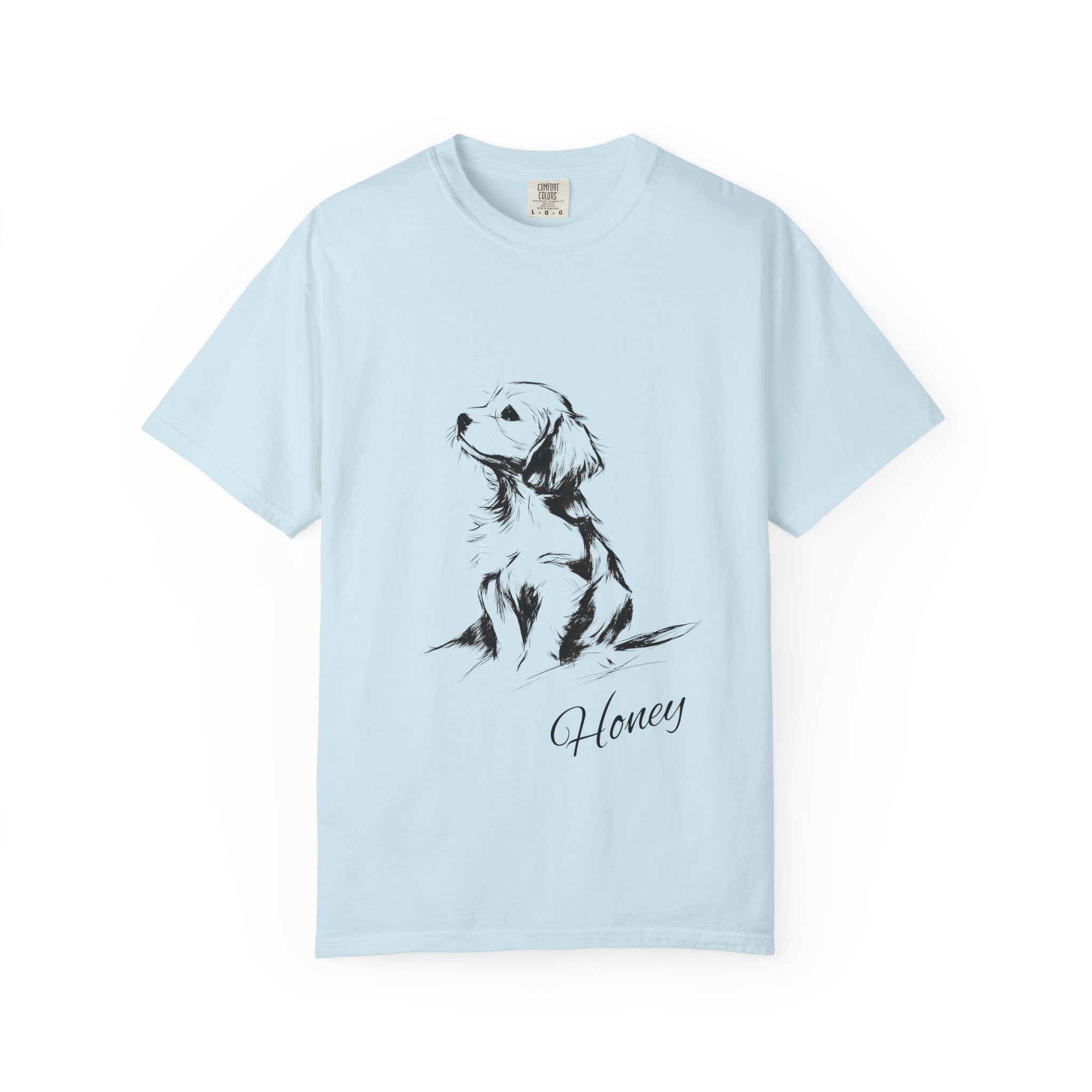 Personalized Cocker Spaniel T-Shirt | Custom Dog Name Tee | Comfort Colors 1717 Tee | Minimal Sketch Vintage Style | Dog lover gift
