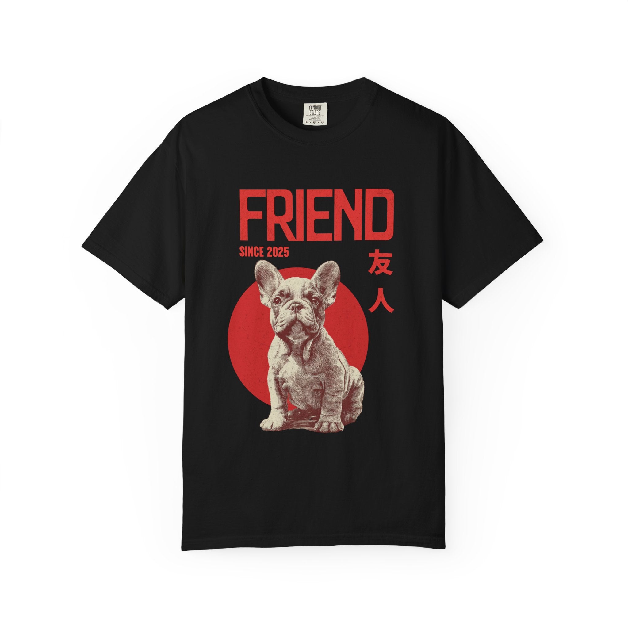 French Bulldog Puppy Tee | Anime Dog Shirt | Unisex Birthday Gift | Custom Year Personalization | Gift for Dog Lovers and Anime Fans