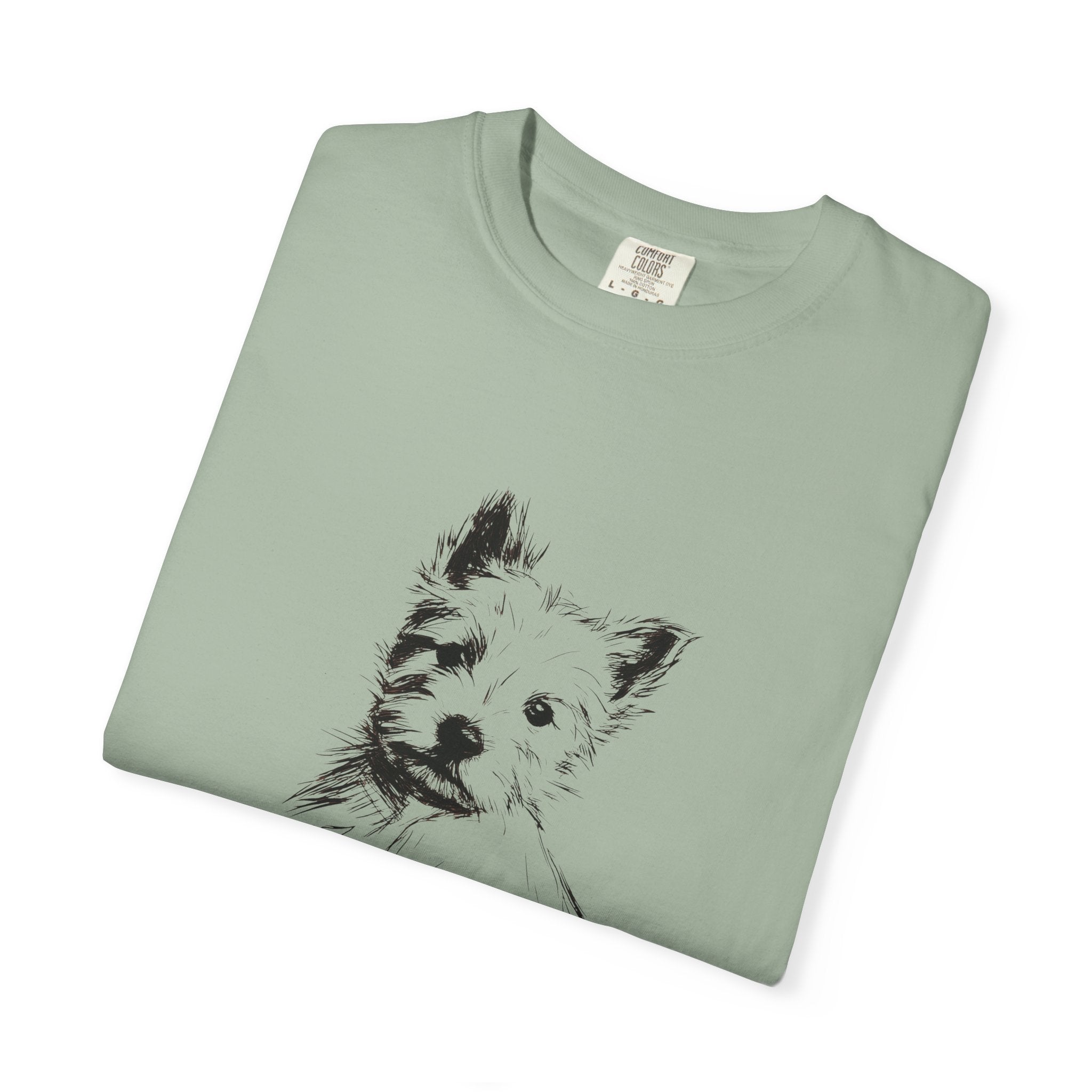 Personalized West Highland White Terrier T-Shirt | Custom Dog Name Tee | Comfort Colors Tee | Minimal Sketch Vintage Style | Dog lover gift