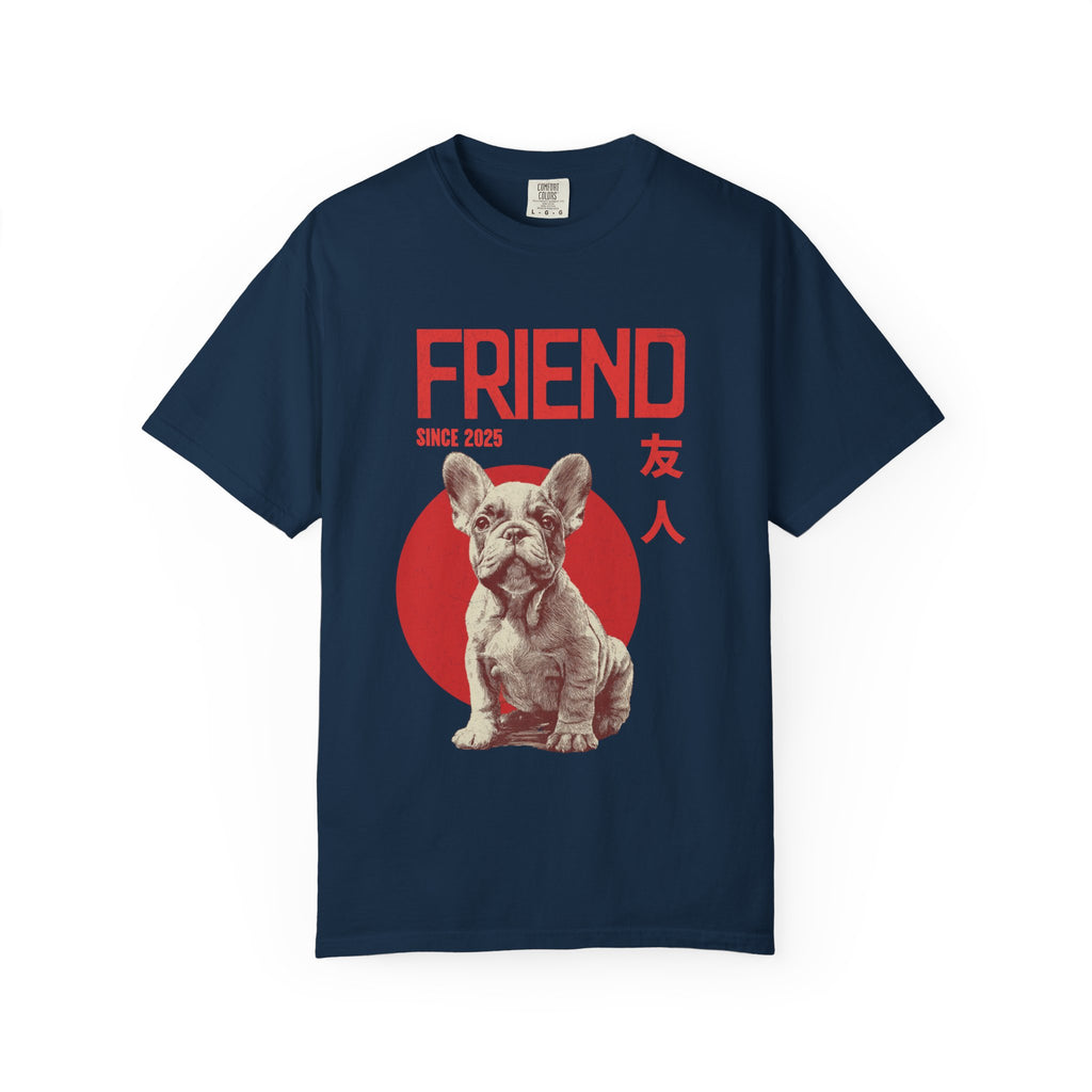 French Bulldog Puppy Tee | Anime Dog Shirt | Unisex Birthday Gift | Custom Year Personalization | Gift for Dog Lovers and Anime Fans