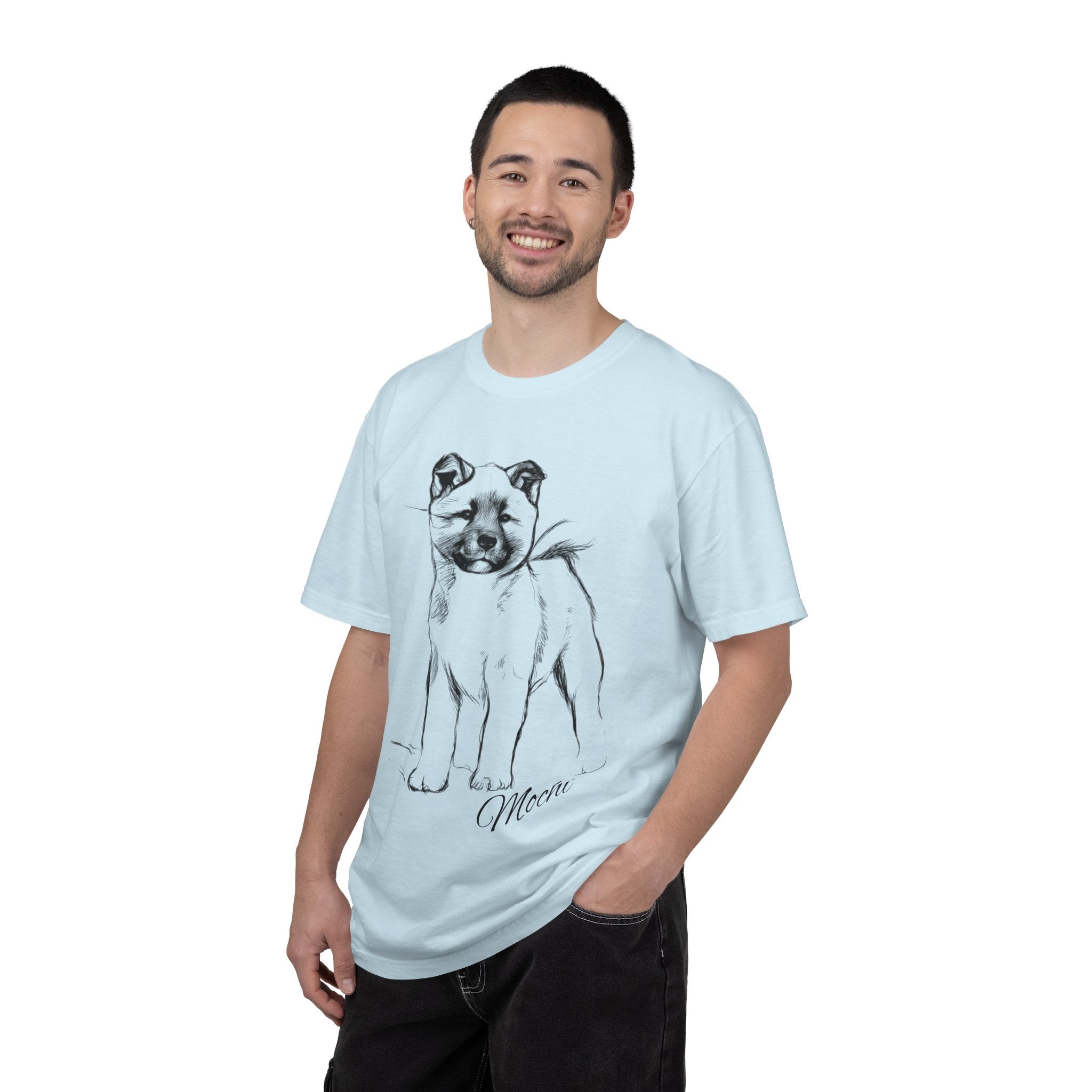 Personalized American Akita T-Shirt | Custom Dog Name Tee | Comfort Colors 1717 Tee | Minimal Sketch Vintage Style | Dog lover gift