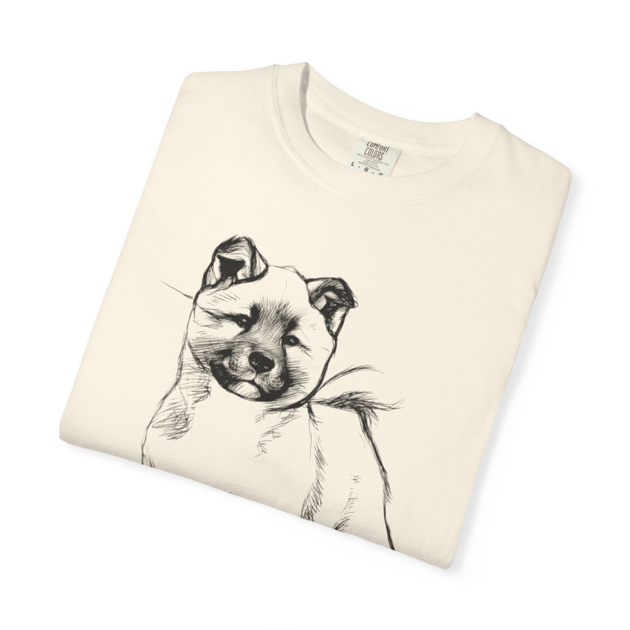 Personalized American Akita T-Shirt | Custom Dog Name Tee | Comfort Colors 1717 Tee | Minimal Sketch Vintage Style | Dog lover gift