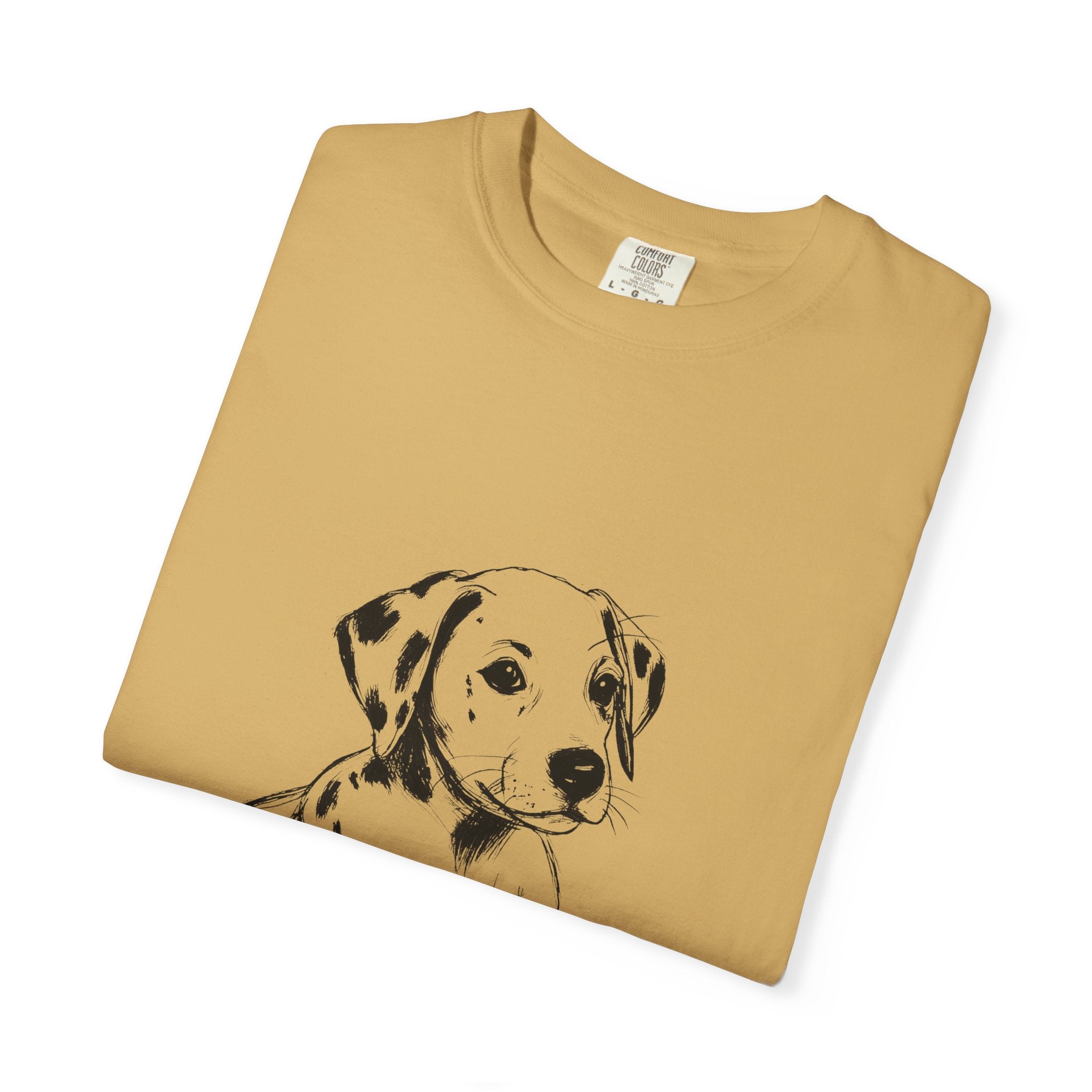 Personalized Dalmatian T-Shirt | Custom Dog Name Tee | Comfort Colors Tee | Minimal Sketch Vintage Style | Dog lover gift
