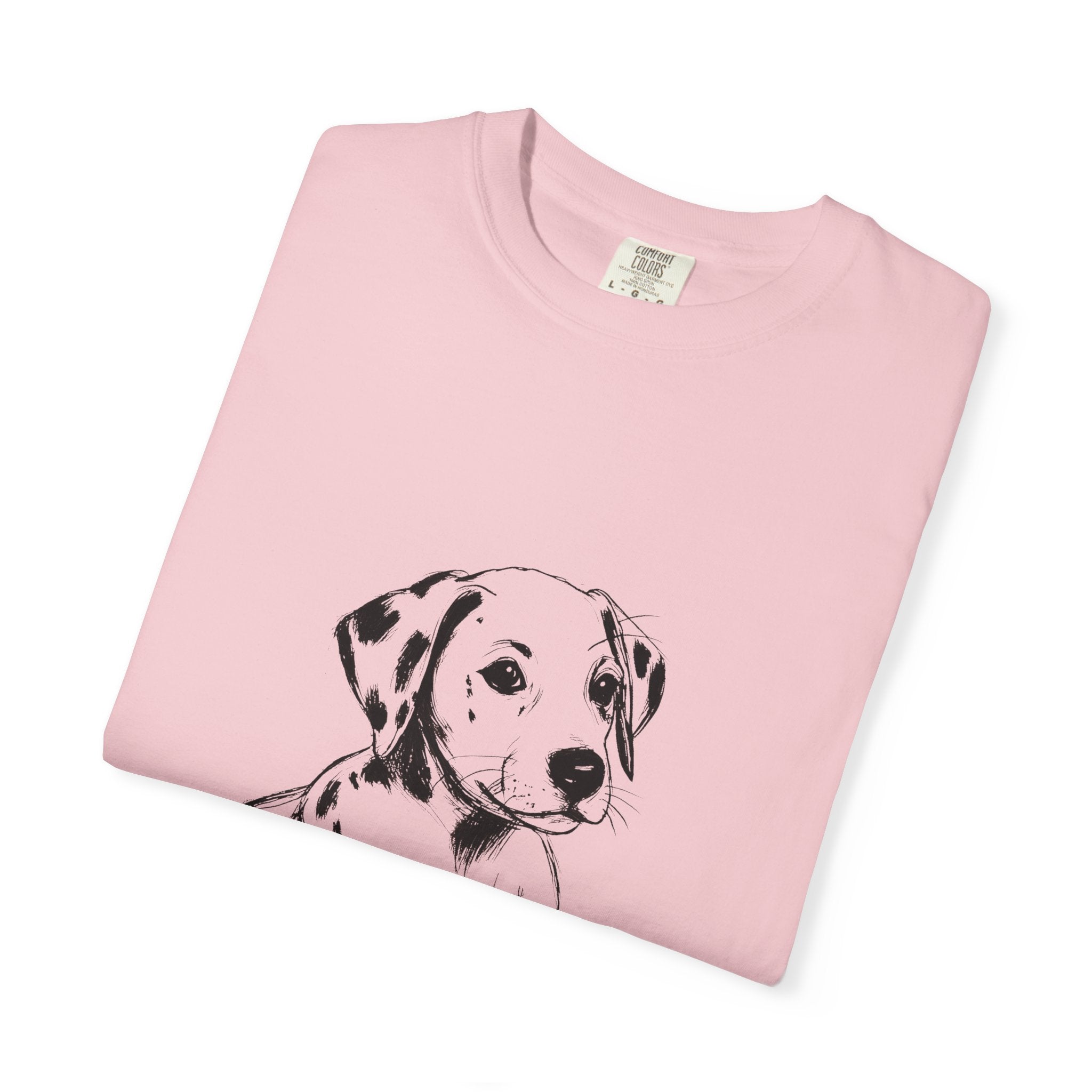 Personalized Dalmatian T-Shirt | Custom Dog Name Tee | Comfort Colors Tee | Minimal Sketch Vintage Style | Dog lover gift