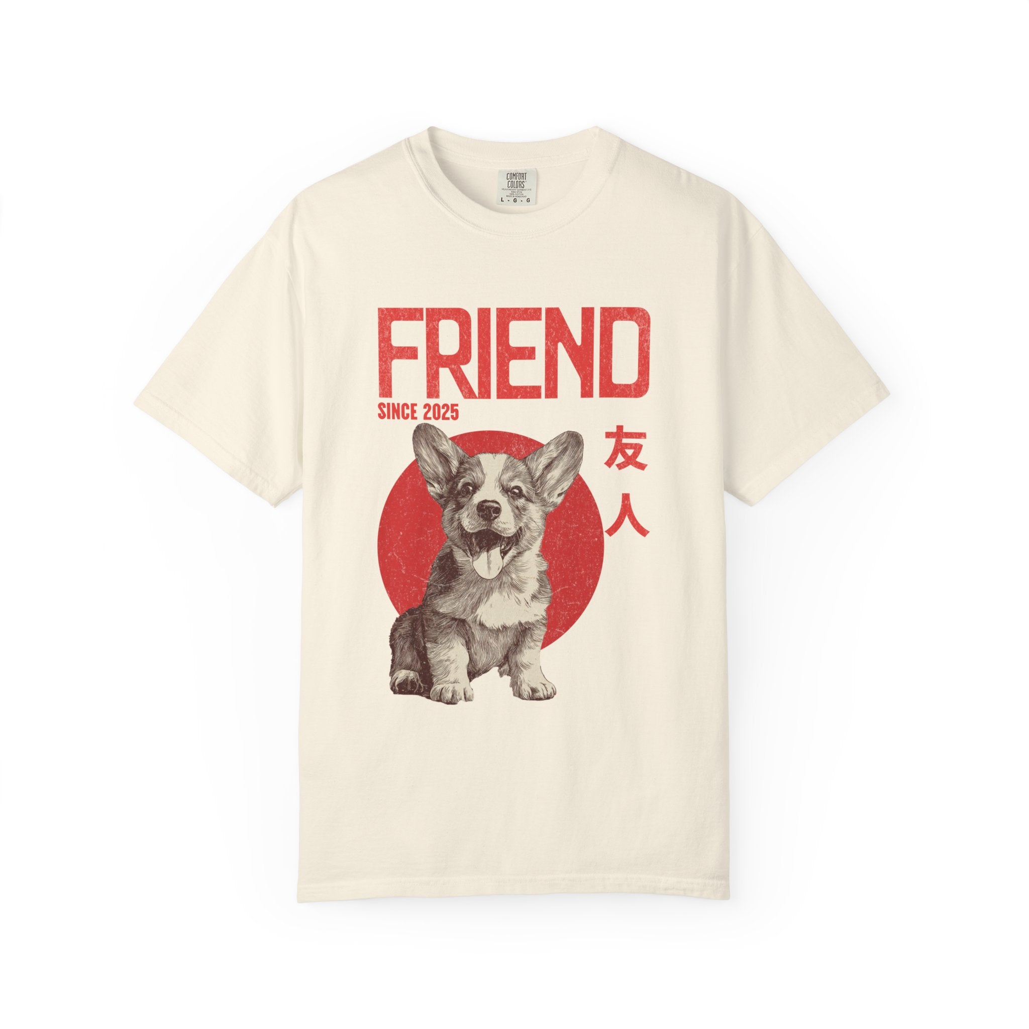 Corgi Puppy T-shirt | Anime Dog Shirt | Pet Memorial, Adoption Gift | Custom Year Personalization | Puppy owner mama |Comfort Colors®