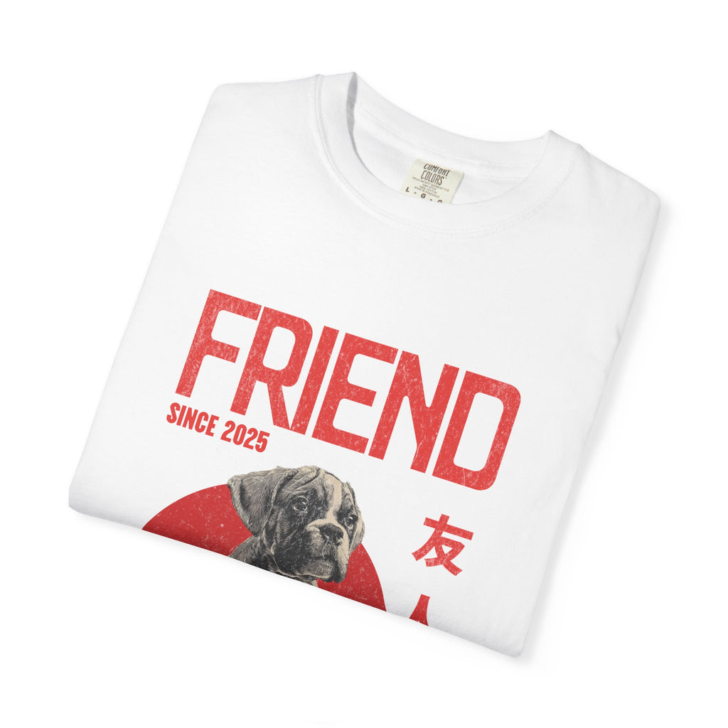 Boxer Puppy T-shirt | Anime Dog Shirt | Pet Memorial, Adoption Gift | Custom Year Personalization | Comfort Colors®